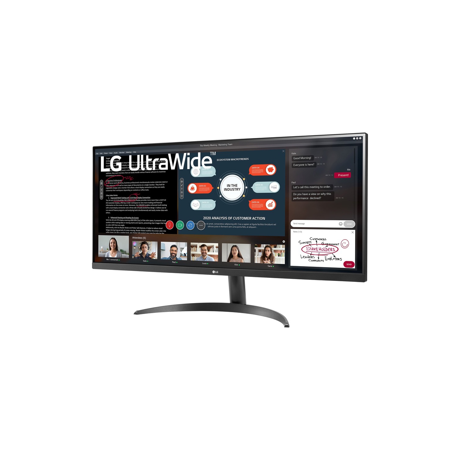 LG 34'' 21:9 UltraWide Full HD IPS Monitor with AMD FreeSync