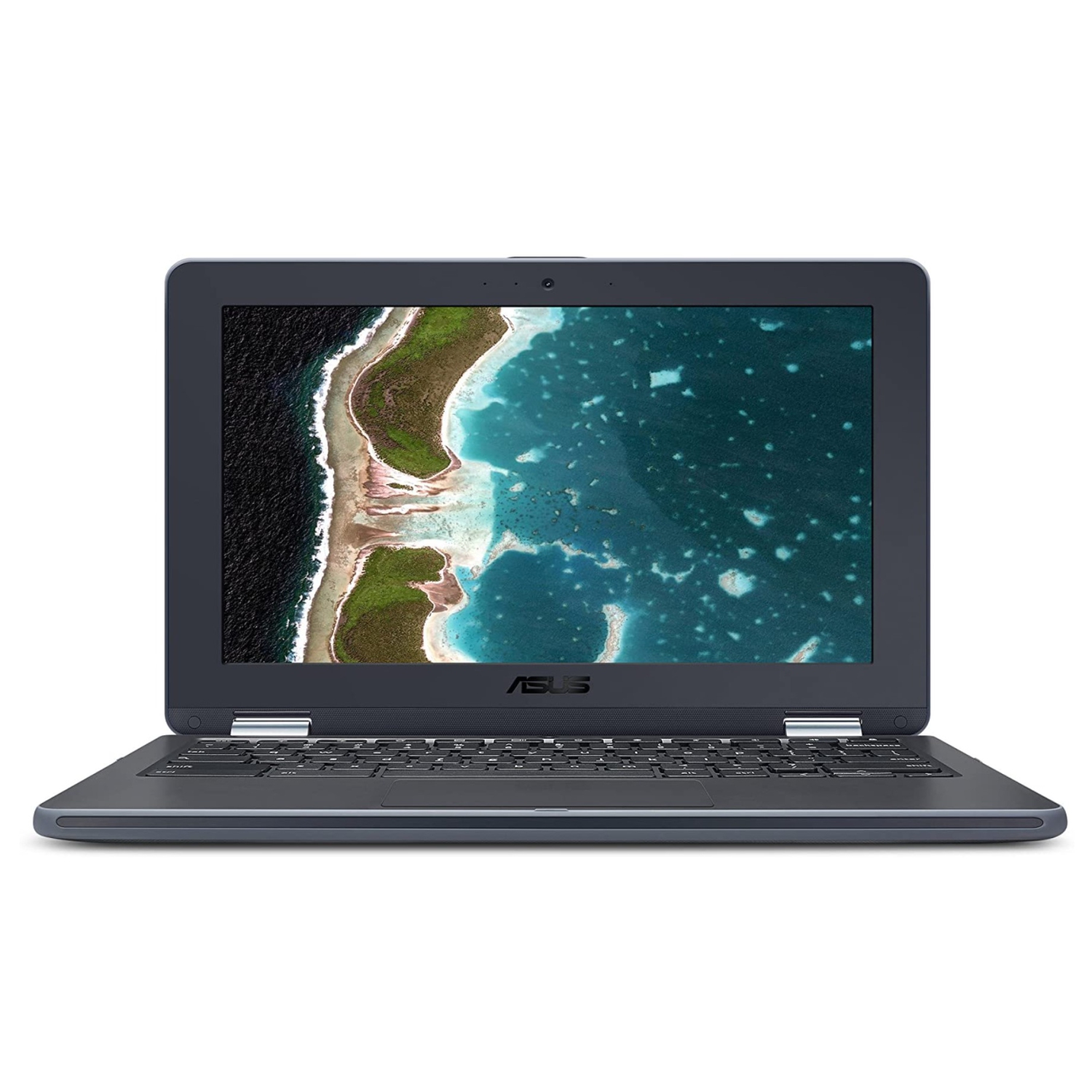 Refurbished (Good) - Asus Chromebook C213SA, 11.6 LED Flip, Touchscreen, Intel Celeron N3350 Dual Core 1.1 GHz, 4GB RAM, 32GB SSD, Bluetooth 4.1, Webcam, Chrome OS
