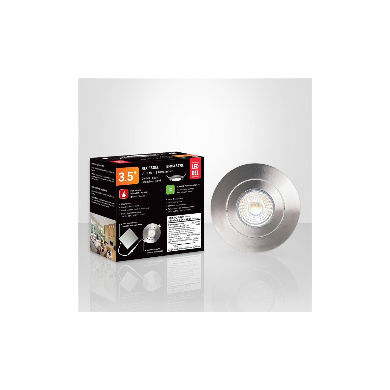Xtricity - Recessed LED Recessed Light, 3.5 '' Diameter, Dimmable, 7W, 3000K Soft White
