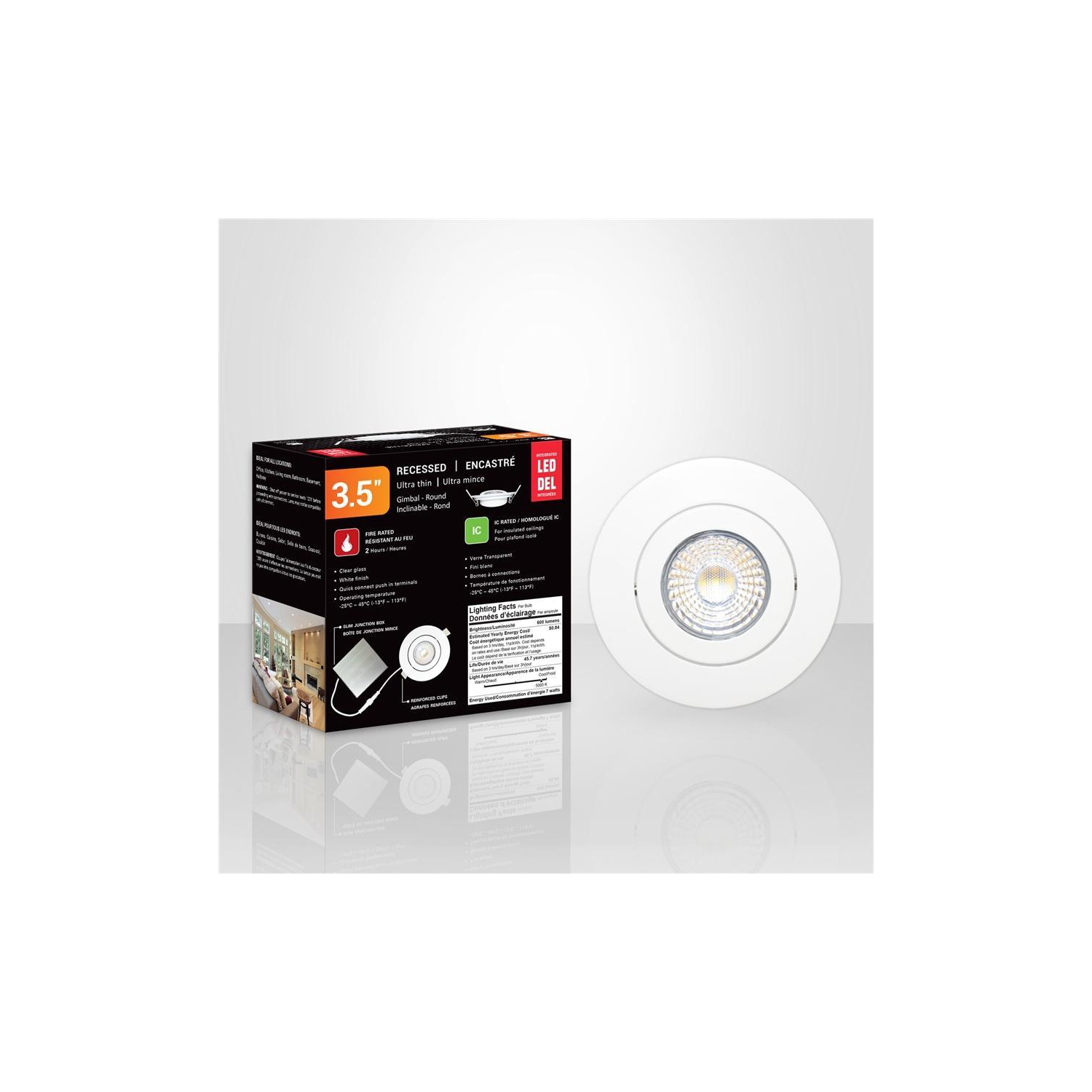 Xtricity - Recessed LED Recessed Light, 3.5 '' Diameter, Dimmable, 7W, 5000K Daylight