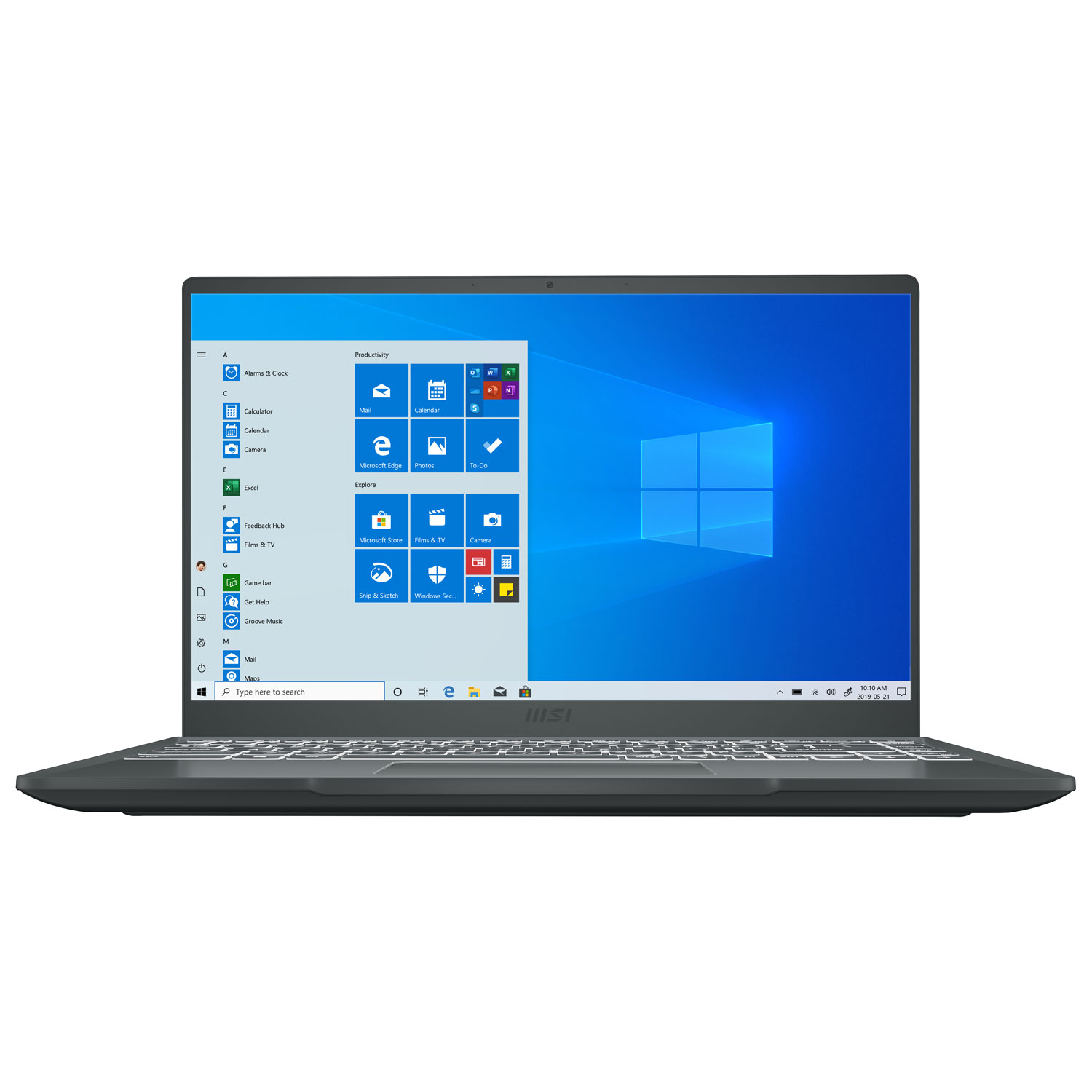 MSI Modern 14" Laptop - Carbon Grey (Intel Core i3-10110U/128GB SSD/8GB RAM/Windows 10)