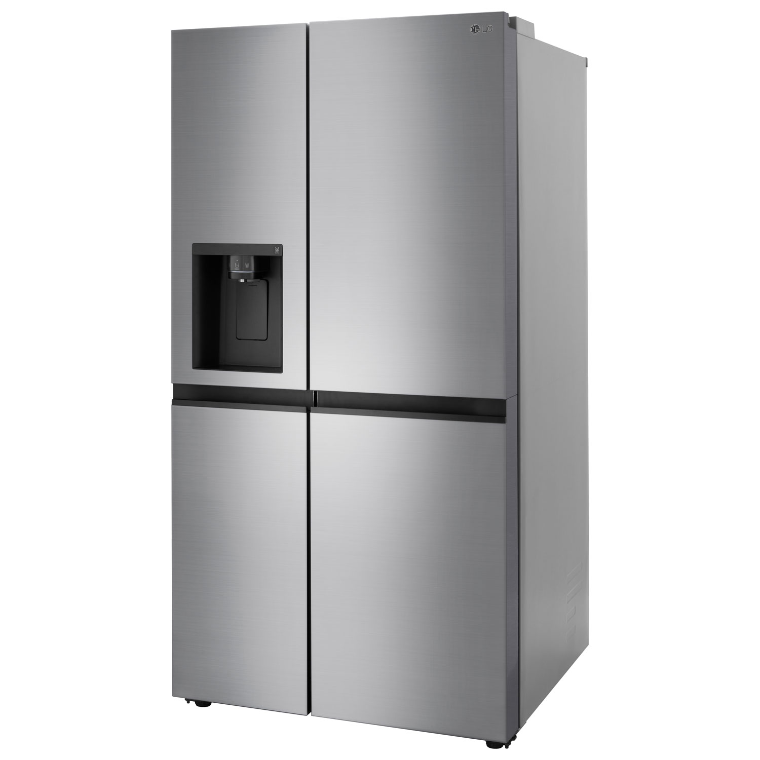 LG 36" 27.1 Cu Ft Side-By-Side Refrigerator with Water & Ice Dispenser (LRSXS2706V) -Platinum Silver