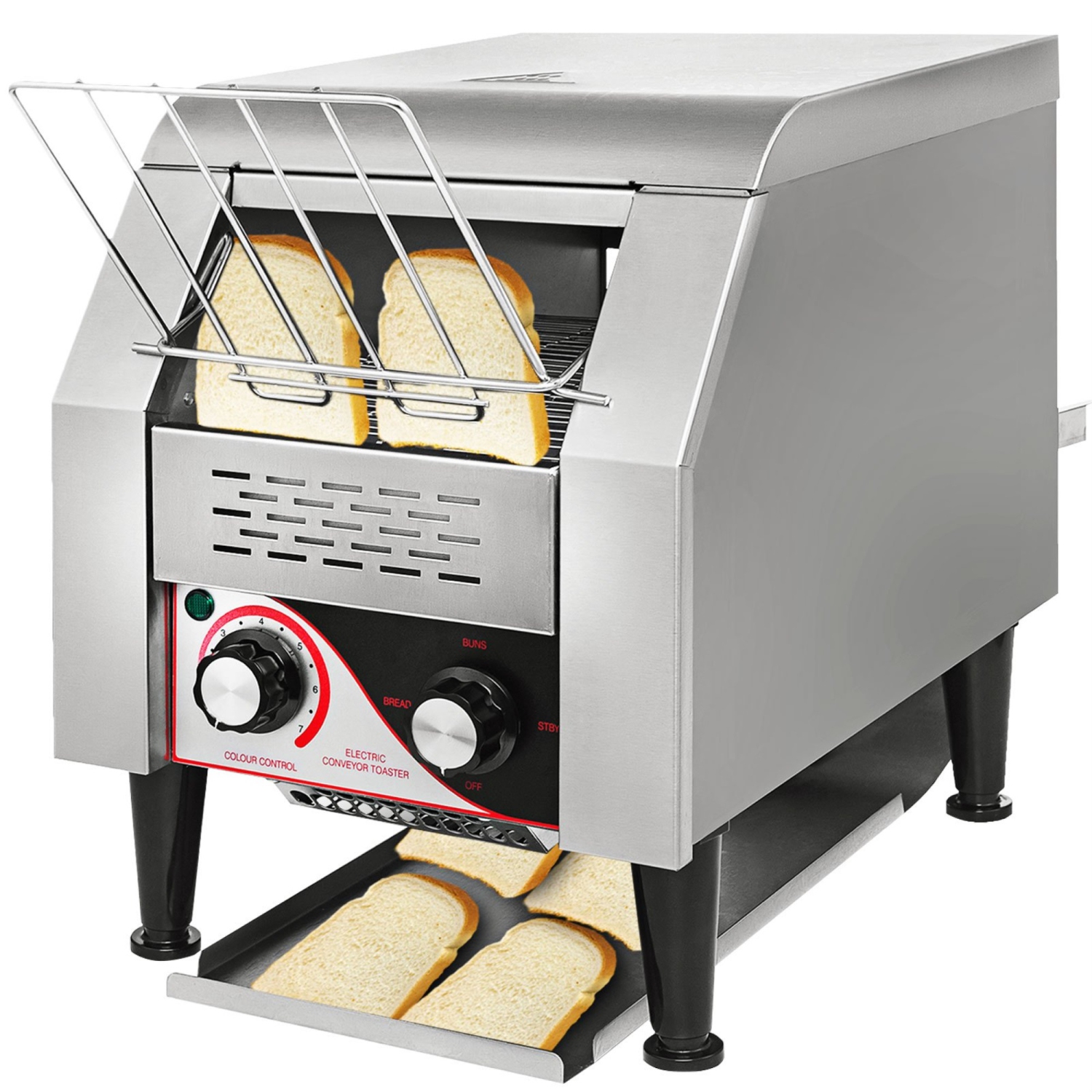 Vevor Commercial Conveyor Toaster 150pcs/h Electric Conveyor Toaster Stainless Steel