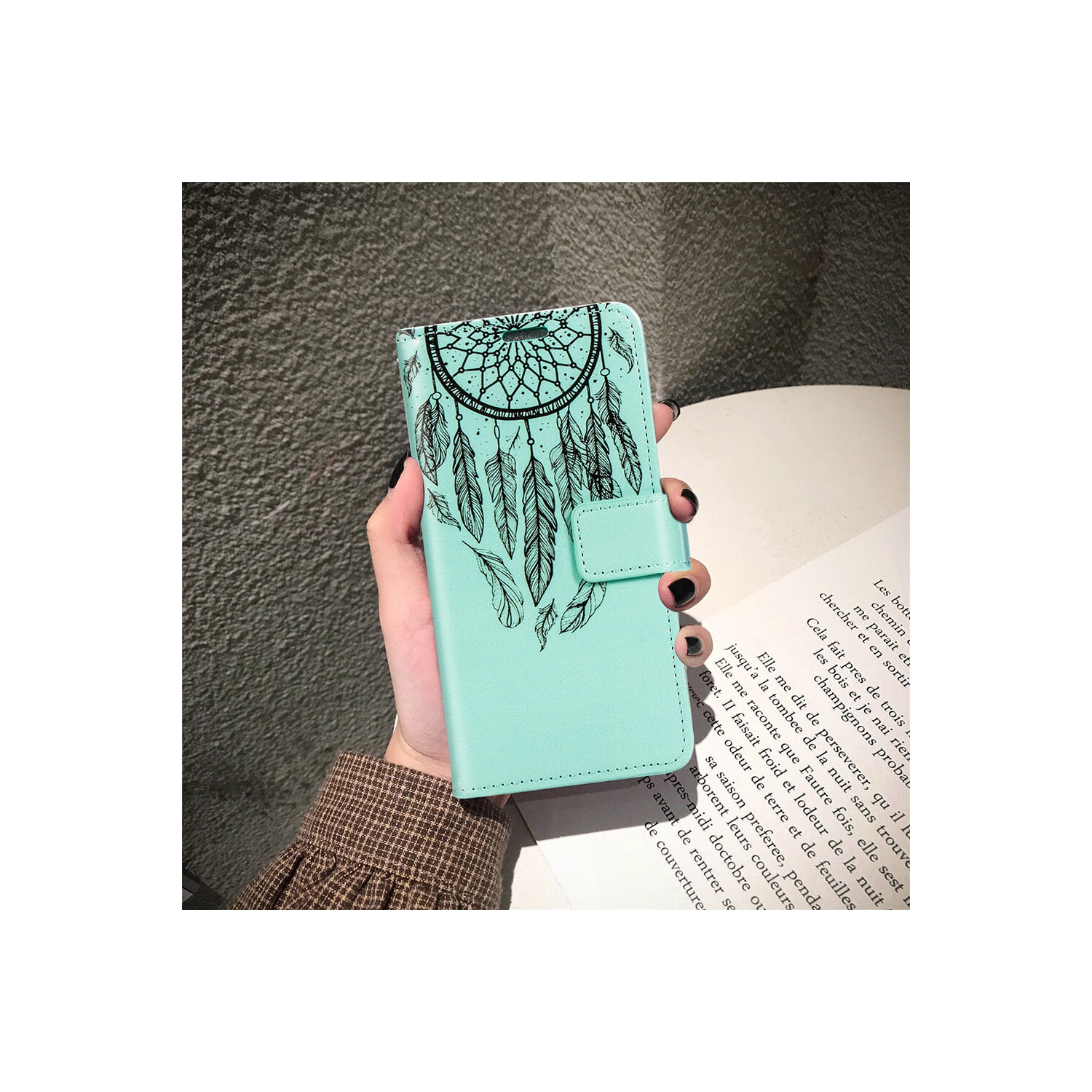 Juvenileway Design Folio series protection flip case for Samsung Galaxy A71 - Dream Catcher