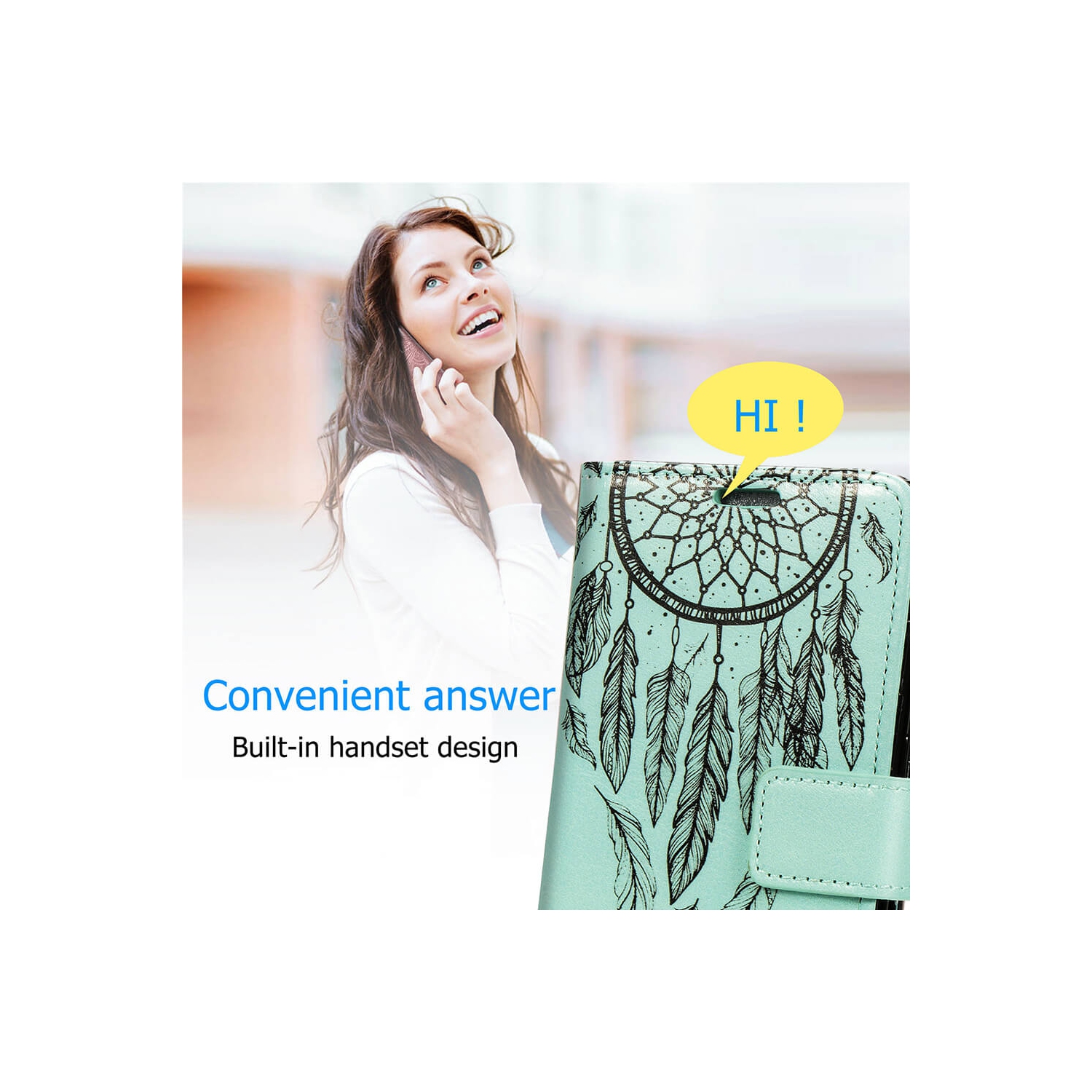 Juvenileway Design Folio series protection flip case for Samsung Galaxy A71 - Dream Catcher