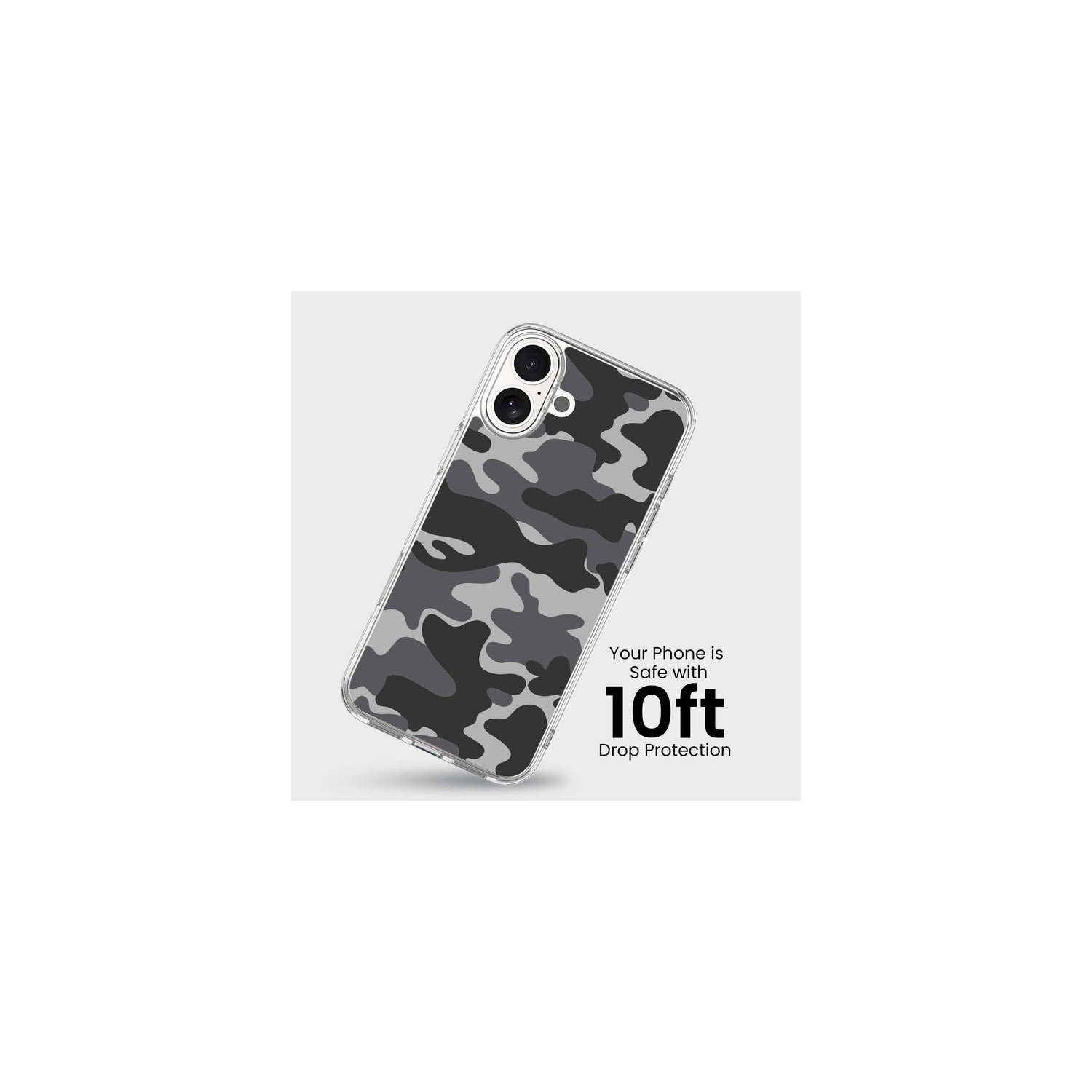 Étui avec MagSafe pour iPhone 16 - Camouflage noir