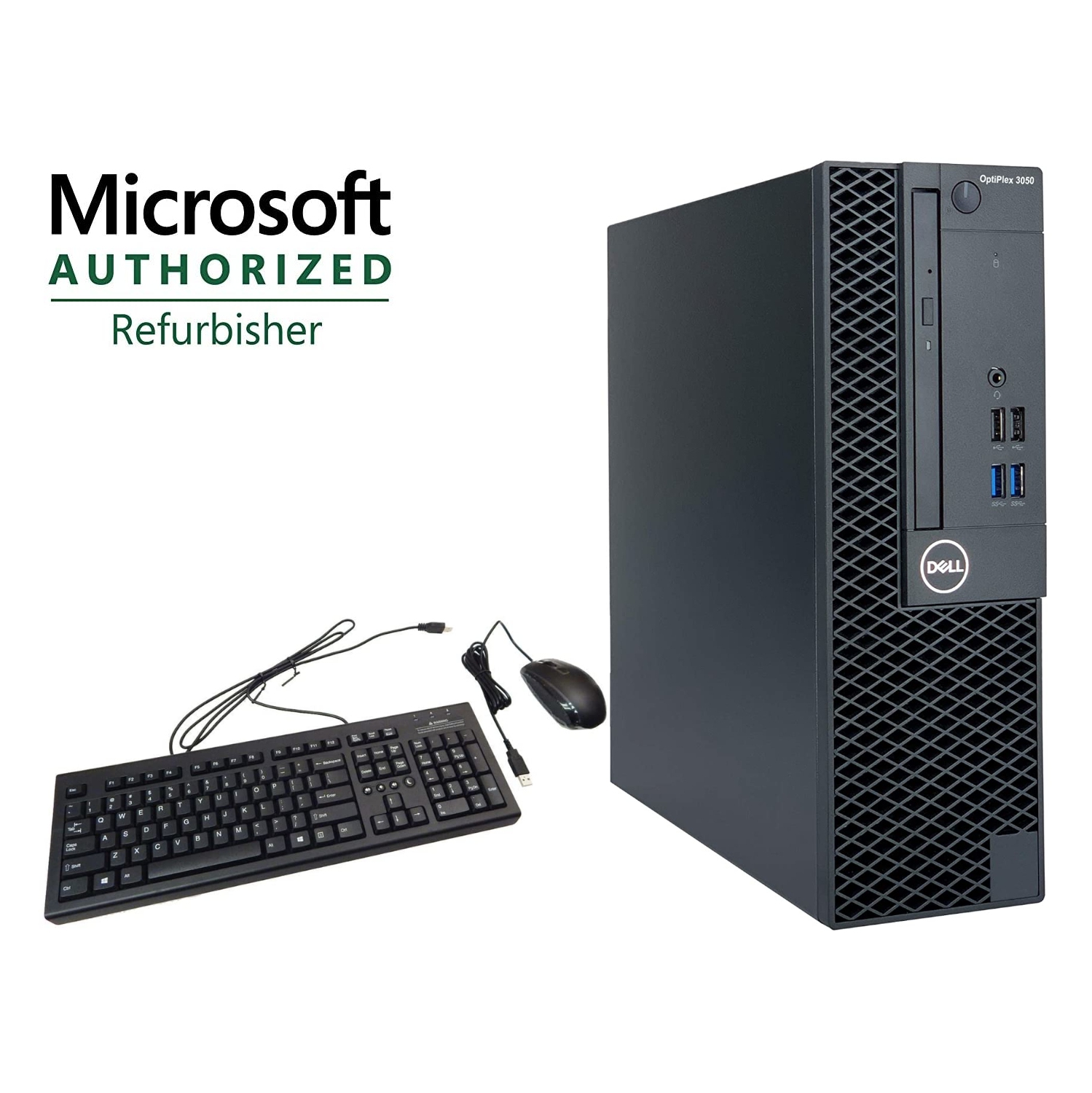 Refurbished (Good) - Dell Optiplex 3050 SFF, Core i5-6500, 8 GB DDR4, 256 GB SSD, Win 10 Pro, KB/M, Usb Wifi