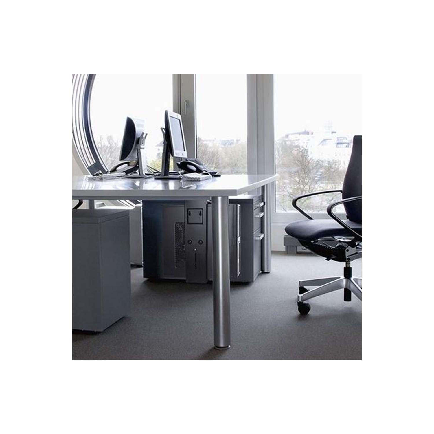 Under Desk Computer PC Case Tower Holder, Wall PC Case Mount Holder with Height and Width Adjustment