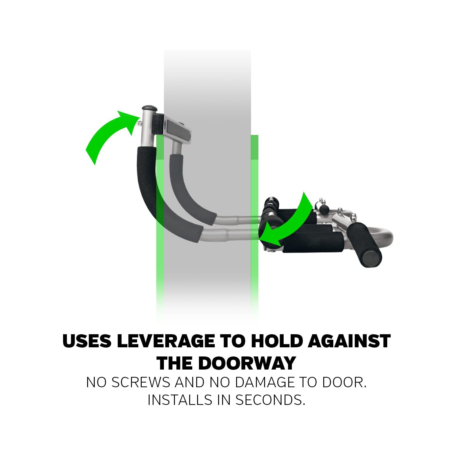 Iron Gym Xtreme Total Upper Body Workout Bar, Multi Gym Grip Chin-Up Pull-Up Bar, Heavy Duty Door Gym Doorway Trainer, Portable Full Body Home Gym