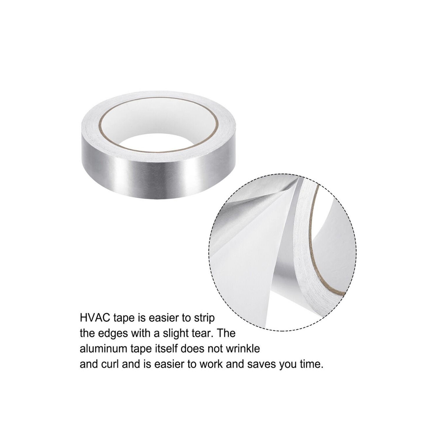 Ruban en aluminium ISTAR Ruban adhésif en aluminium Ruban CVC haute température Robuste pour bouche d'air de sécheuse, conduits, climatiseur,