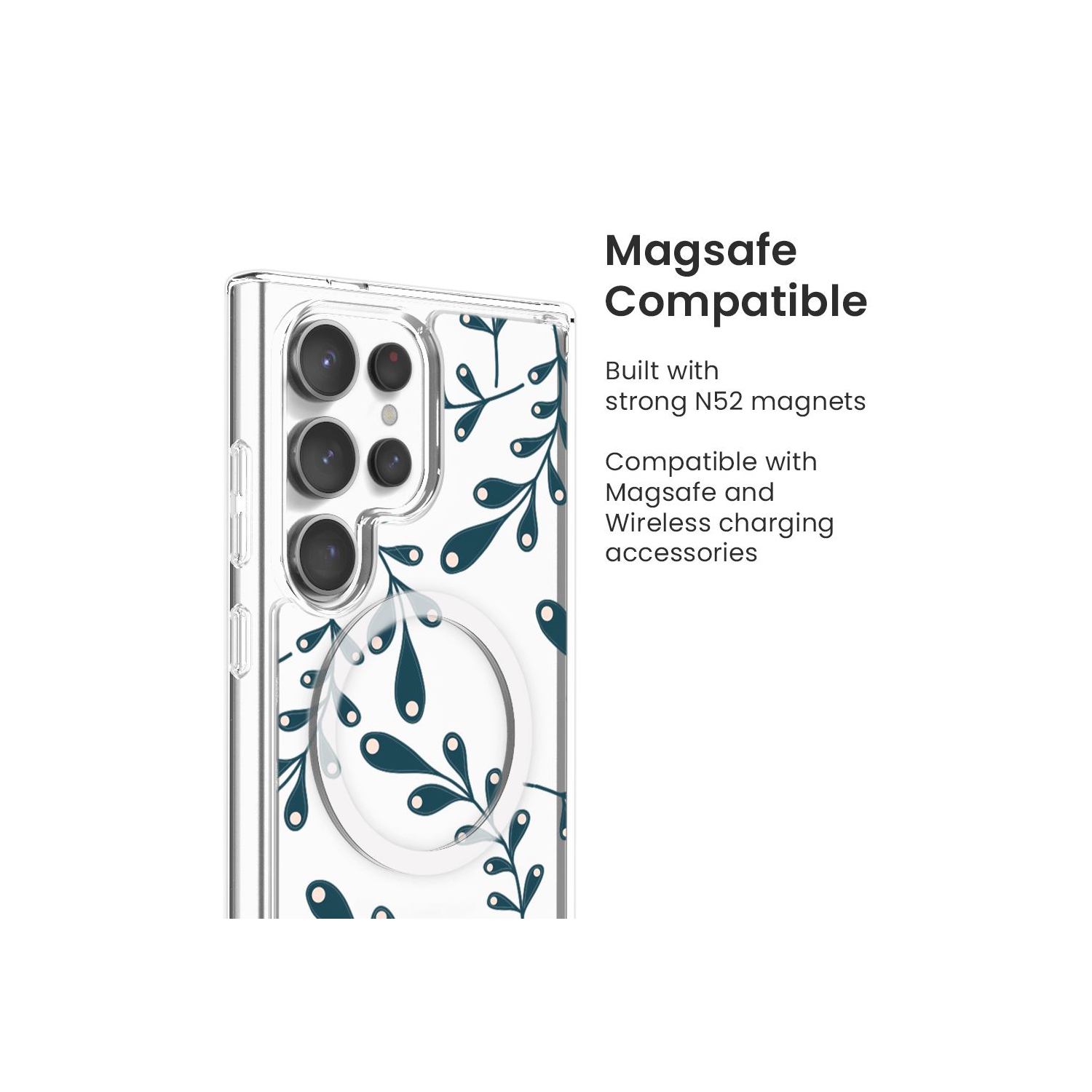 Samsung Galaxy S24 Ultra Clear Case - Lullaby Design