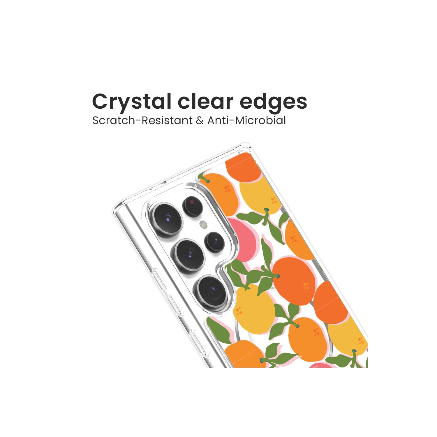 Samsung Galaxy S24 Ultra Clear Case - Orange You Clever Design