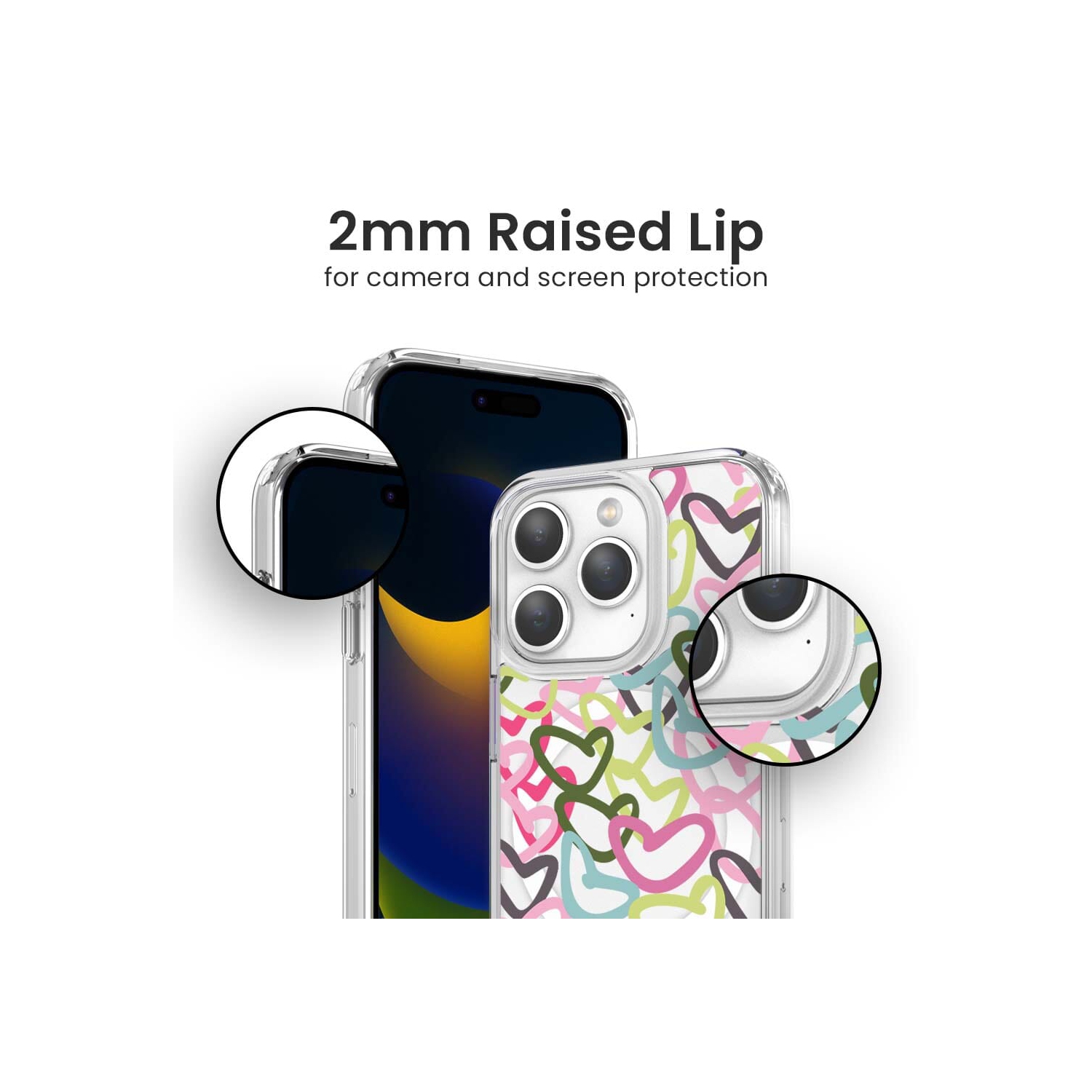 iPhone 15 Pro Max Clear Case - Graffiti Design