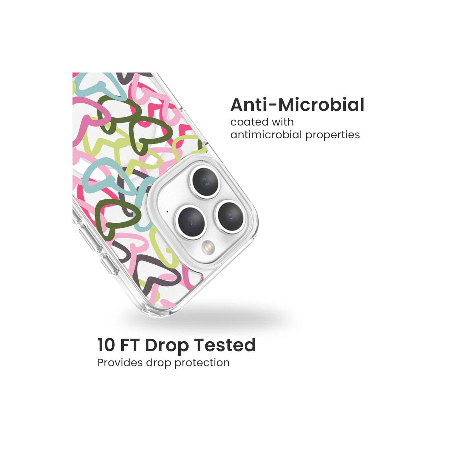 iPhone 15 Pro Max Clear Case - Graffiti Design