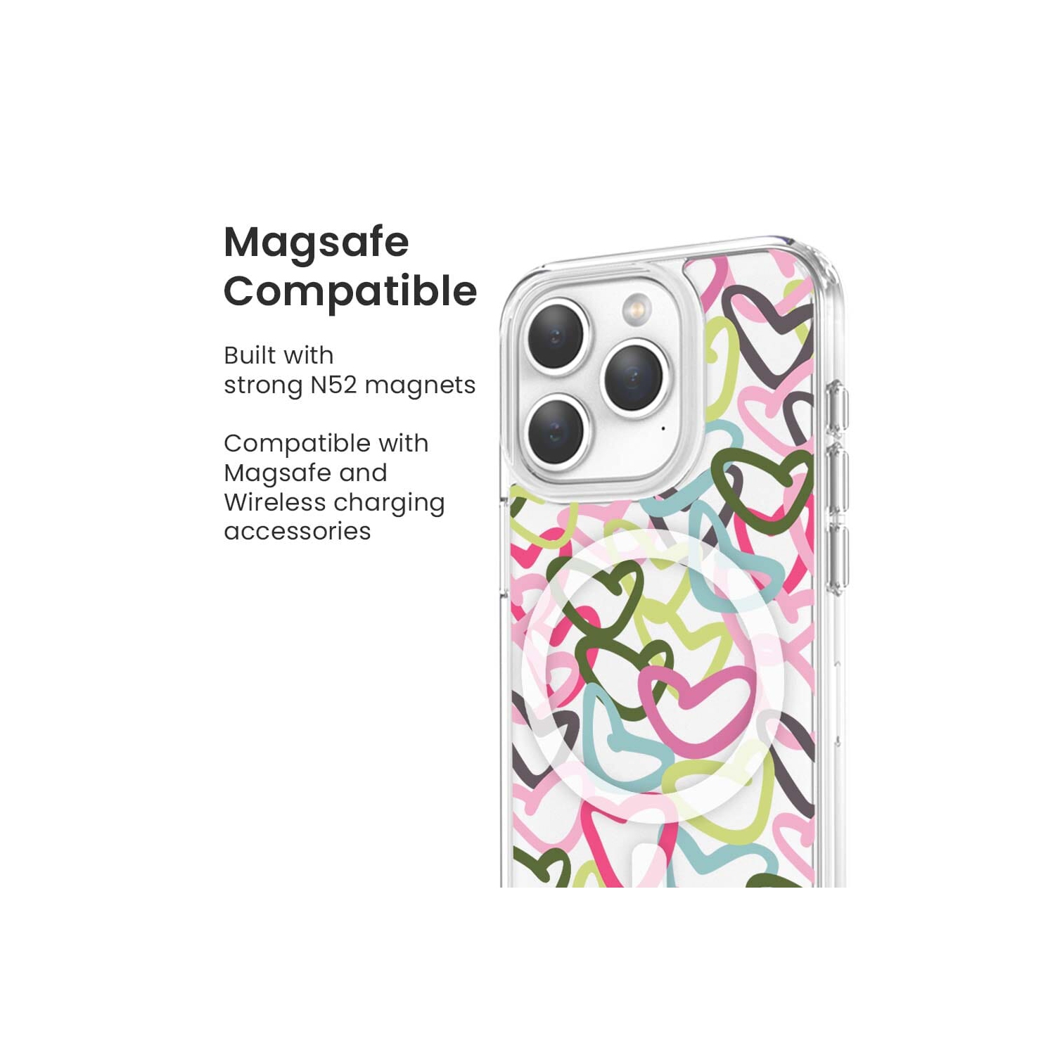 iPhone 15 Pro Max Clear Case - Graffiti Design