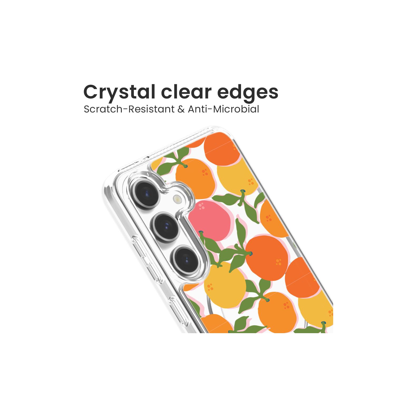 Samsung Galaxy S24 Clear Case - Orange You Clever Design