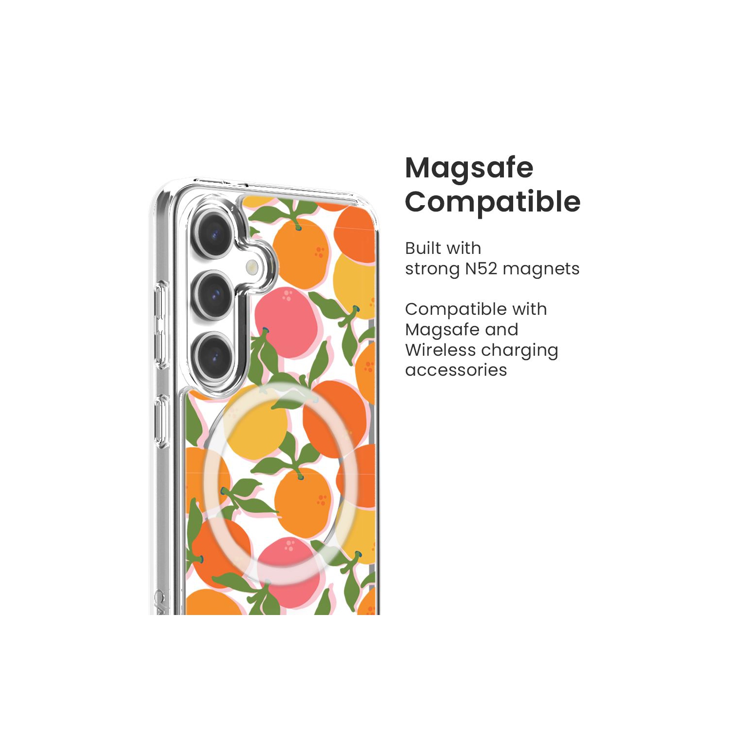 Samsung Galaxy S24 Clear Case - Orange You Clever Design