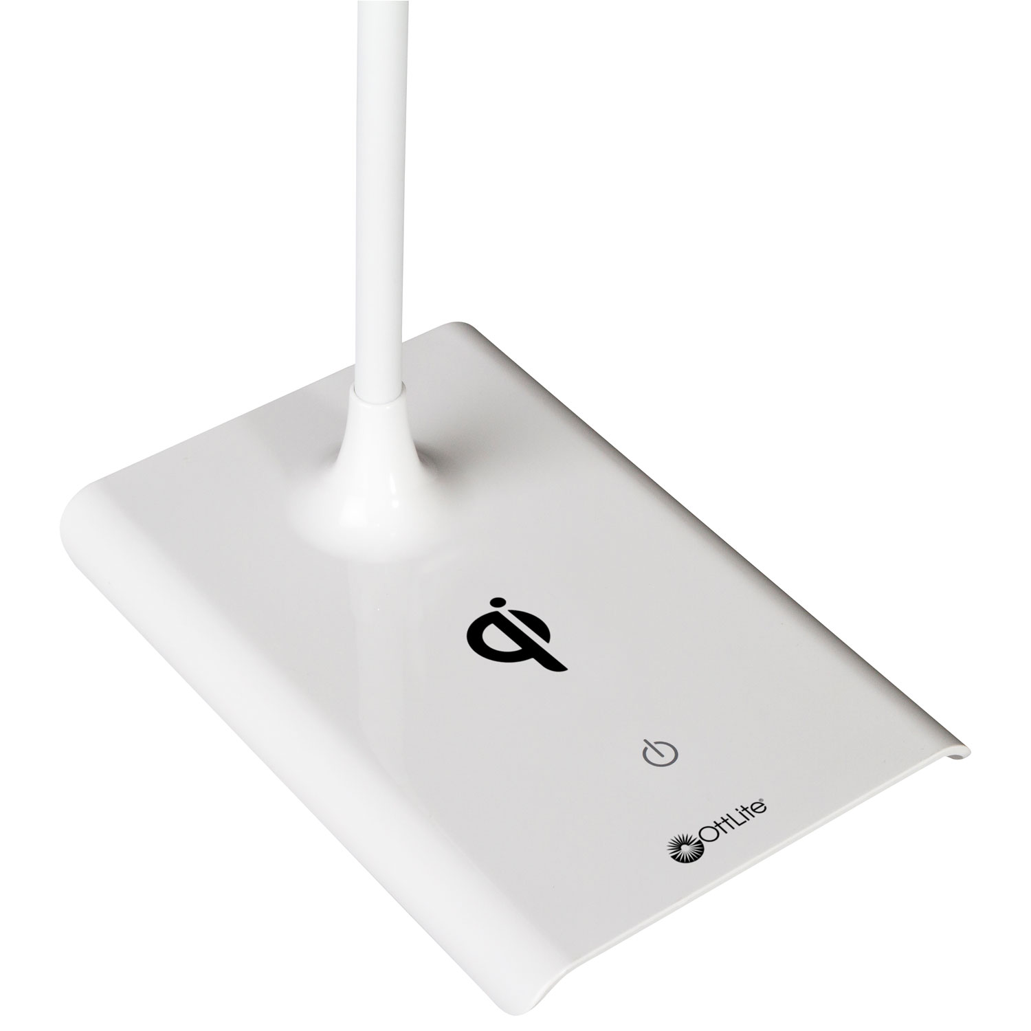 OttLite ClearSun Traditional LED Desk Lamp with Qi Wireless Charging - White