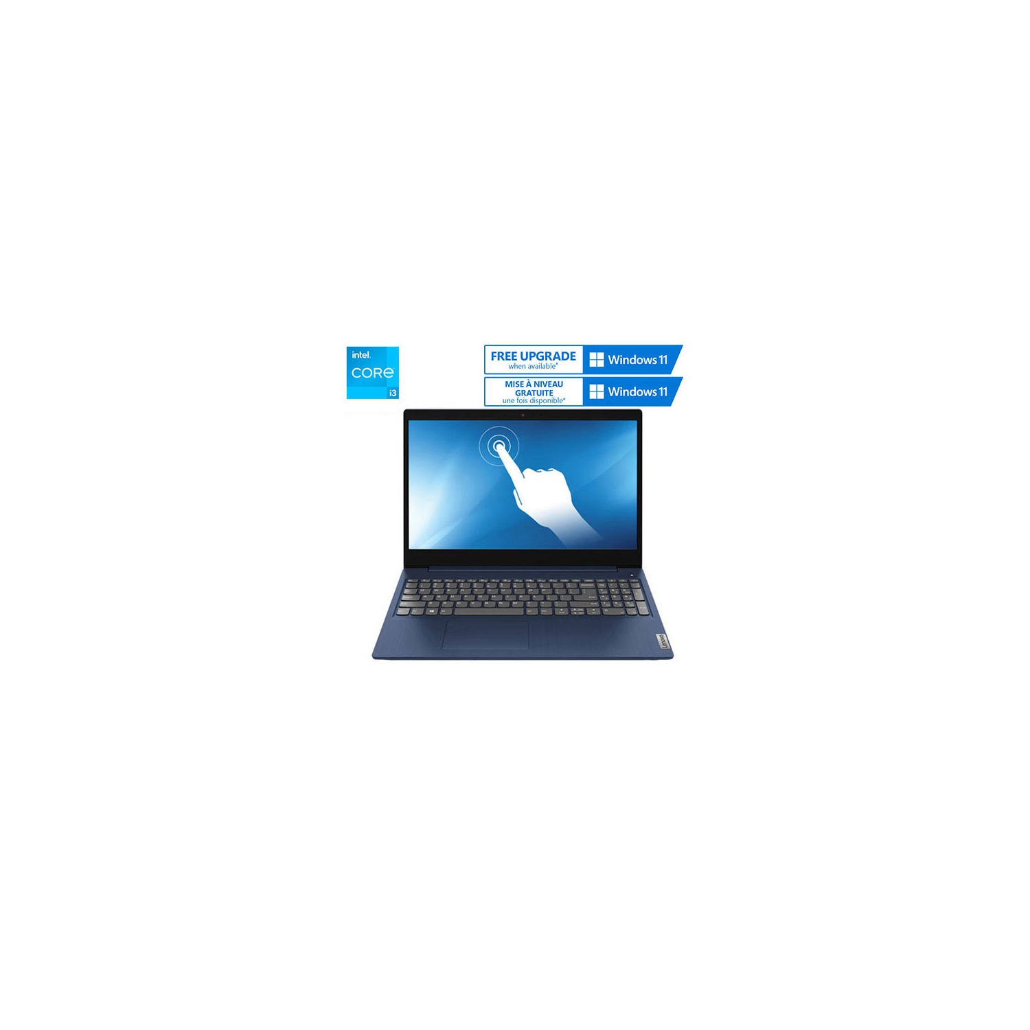 Refurbished (Excellent) - Lenovo IdeaPad 3 15.6" Touchscreen Laptop - Blue (Intel Core i3-10110U/256GB SSD/8GB RAM/Win 10 S)