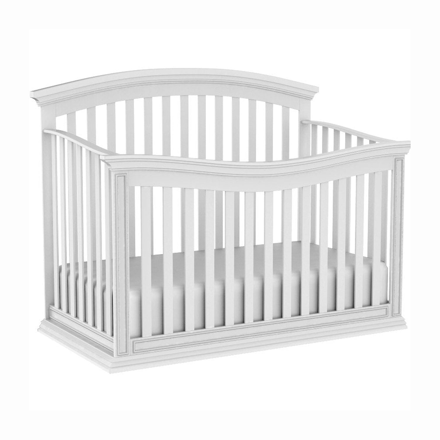 Helena Convertible Premium Baby Crib, White