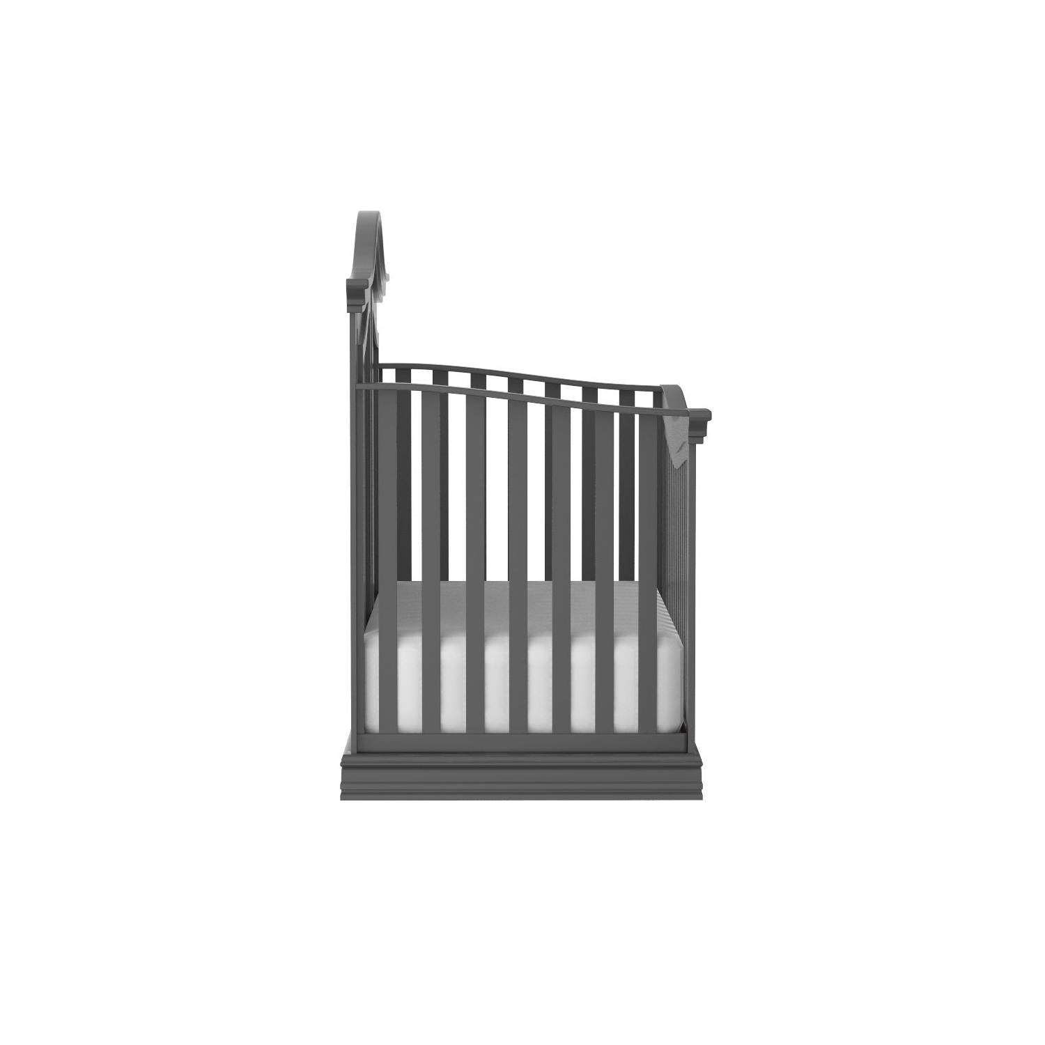 Lit de bébé 4-en-1 Verona, gris foncé