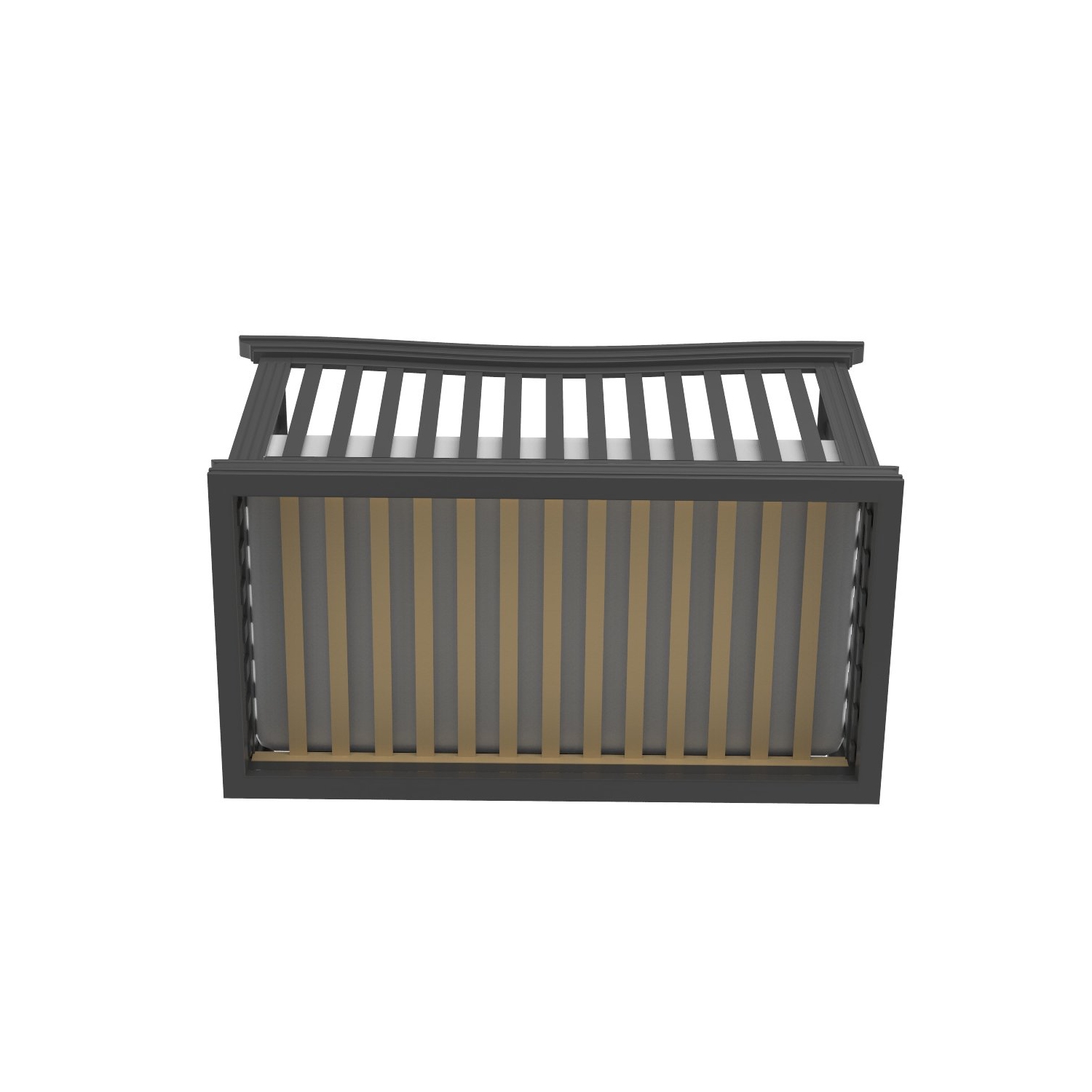 Lit de bébé 4-en-1 Verona, gris foncé