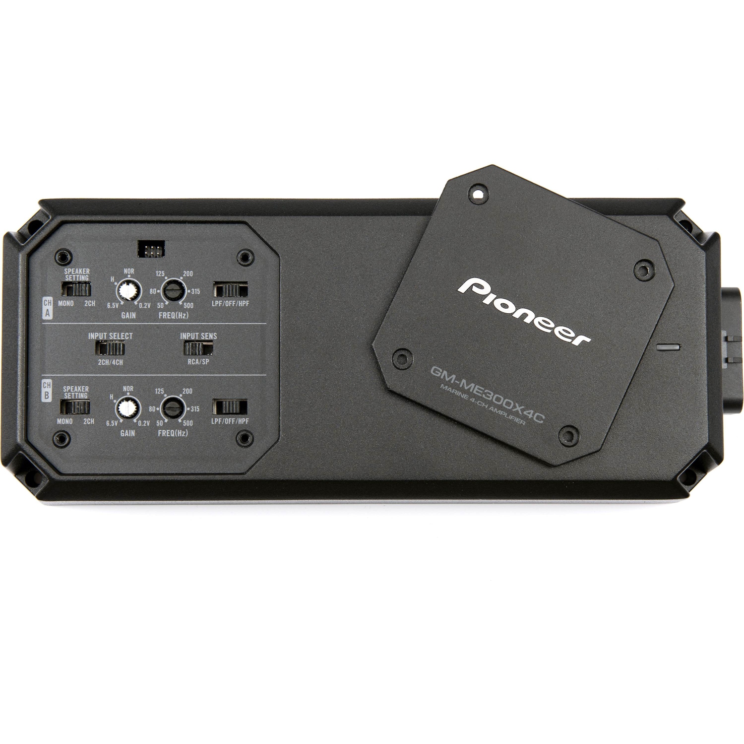 Amplificateur nautique compact à l’épreuve des intempéries, 4 canaux, classe D GM-ME300X4C de Pioneer