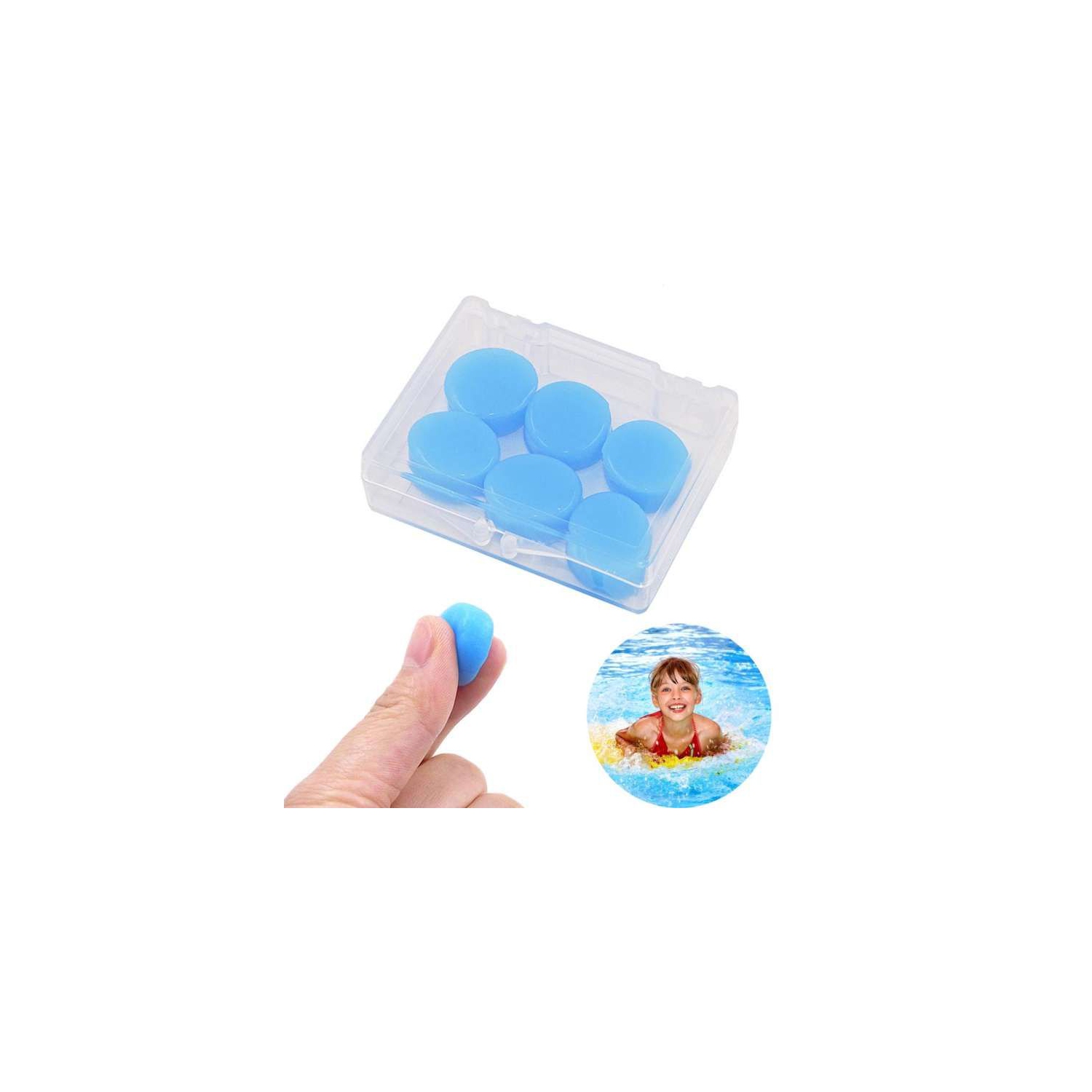 ISTAR Soft Silicone Ear Plugs for Noise Reduction Sleeping Meditation Study Swimming Travel Earplugs Reusable - 12Pcs