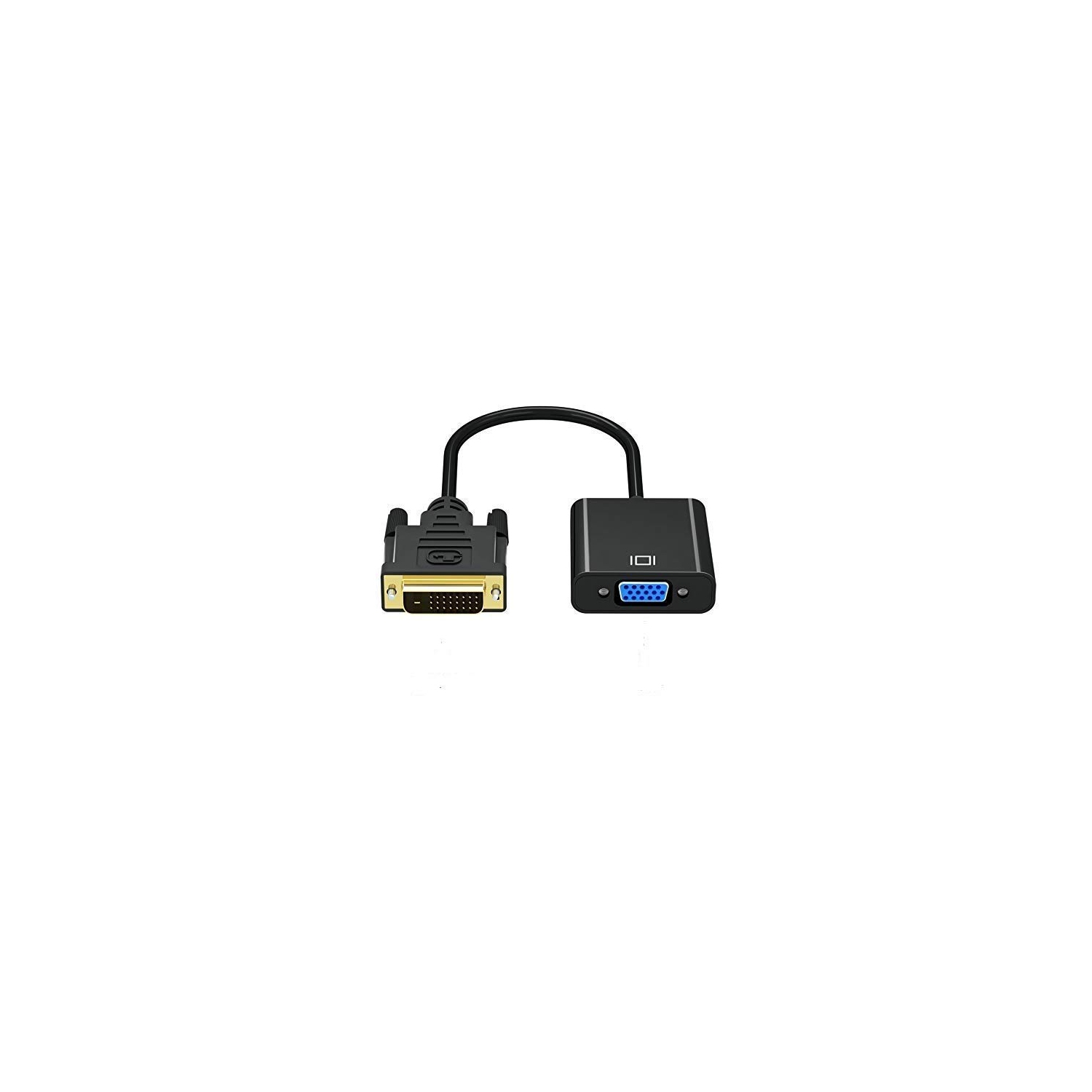 ISTAR DVI-D to VGA Active CONVERTOR Adapter(DVI-D Male 24+1 PIN to VGA Female 15 PIN) - Suitable for Connecting Latest Graphic Cards with dvi d Out
