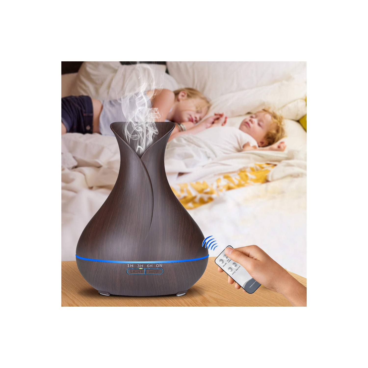 AROMATHERAPY-550 ml essential oil Diffuser with Remote control for Home, Office, Bedroom, Living Room, Study, Yoga Quiet Cool Mist Humidifier. 7