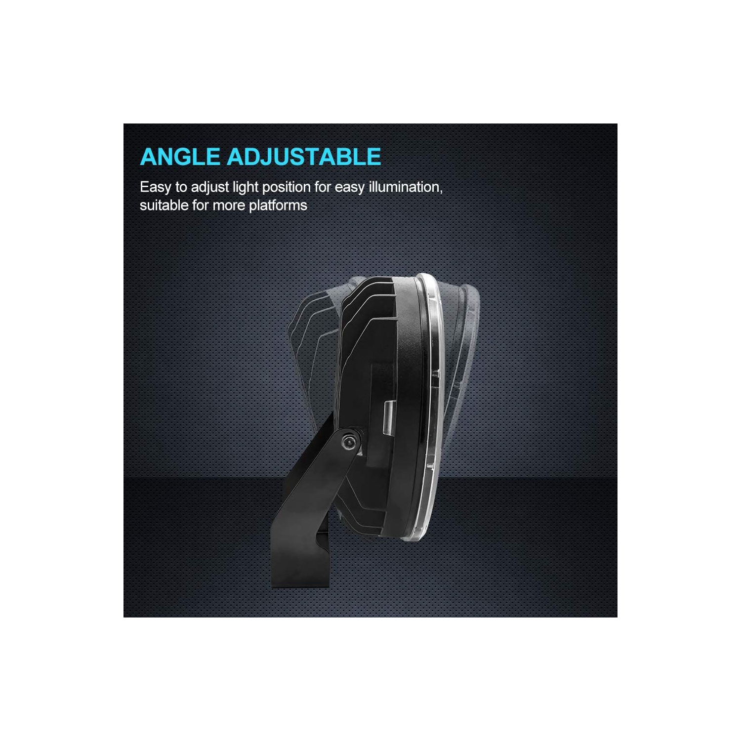 ISTAR – barre lumineuse à DEL pour unité de 7 po, 1 unité, étanche, barre de projecteur de travail ronde, 24 000 lm, 300 W, projecteur de route,