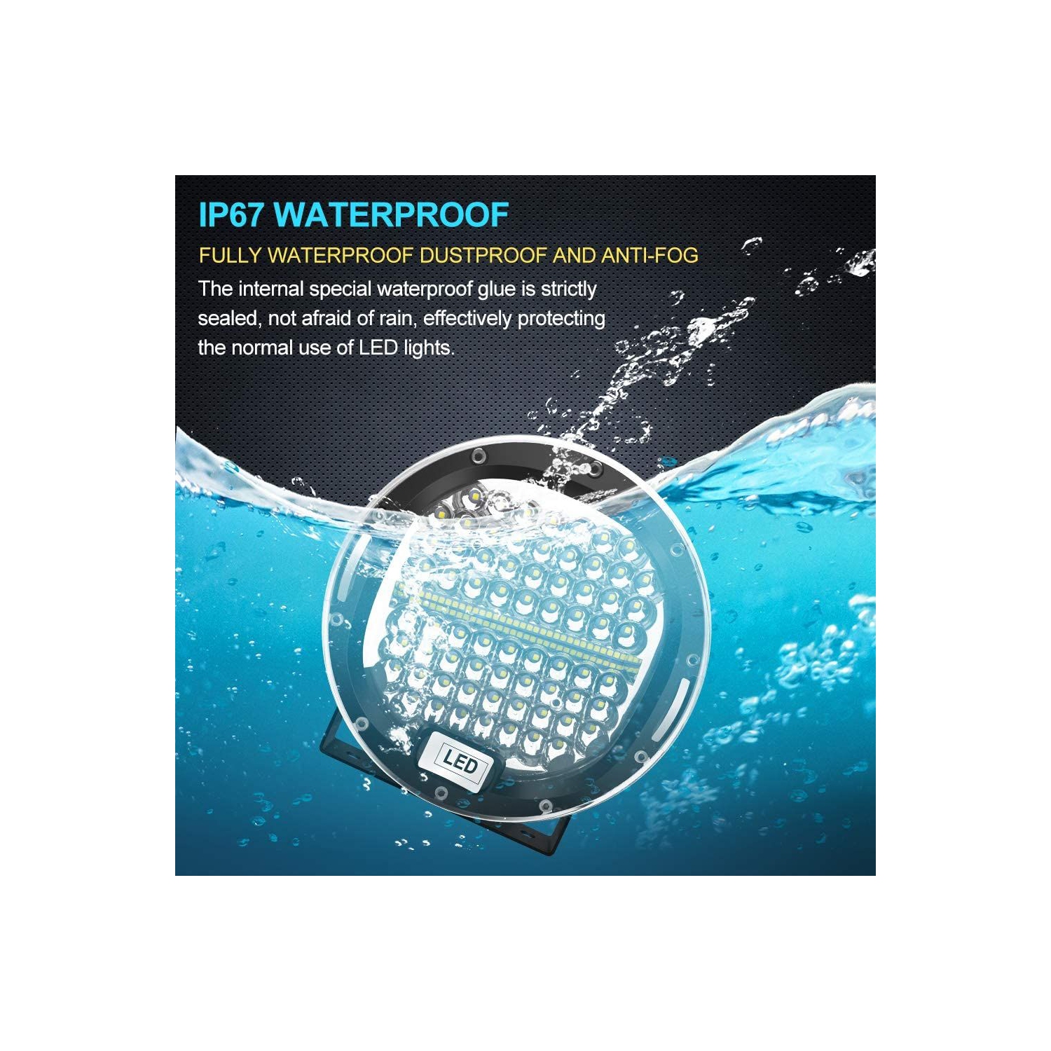 ISTAR – barre lumineuse à DEL pour unité de 7 po, 1 unité, étanche, barre de projecteur de travail ronde, 24 000 lm, 300 W, projecteur de route,