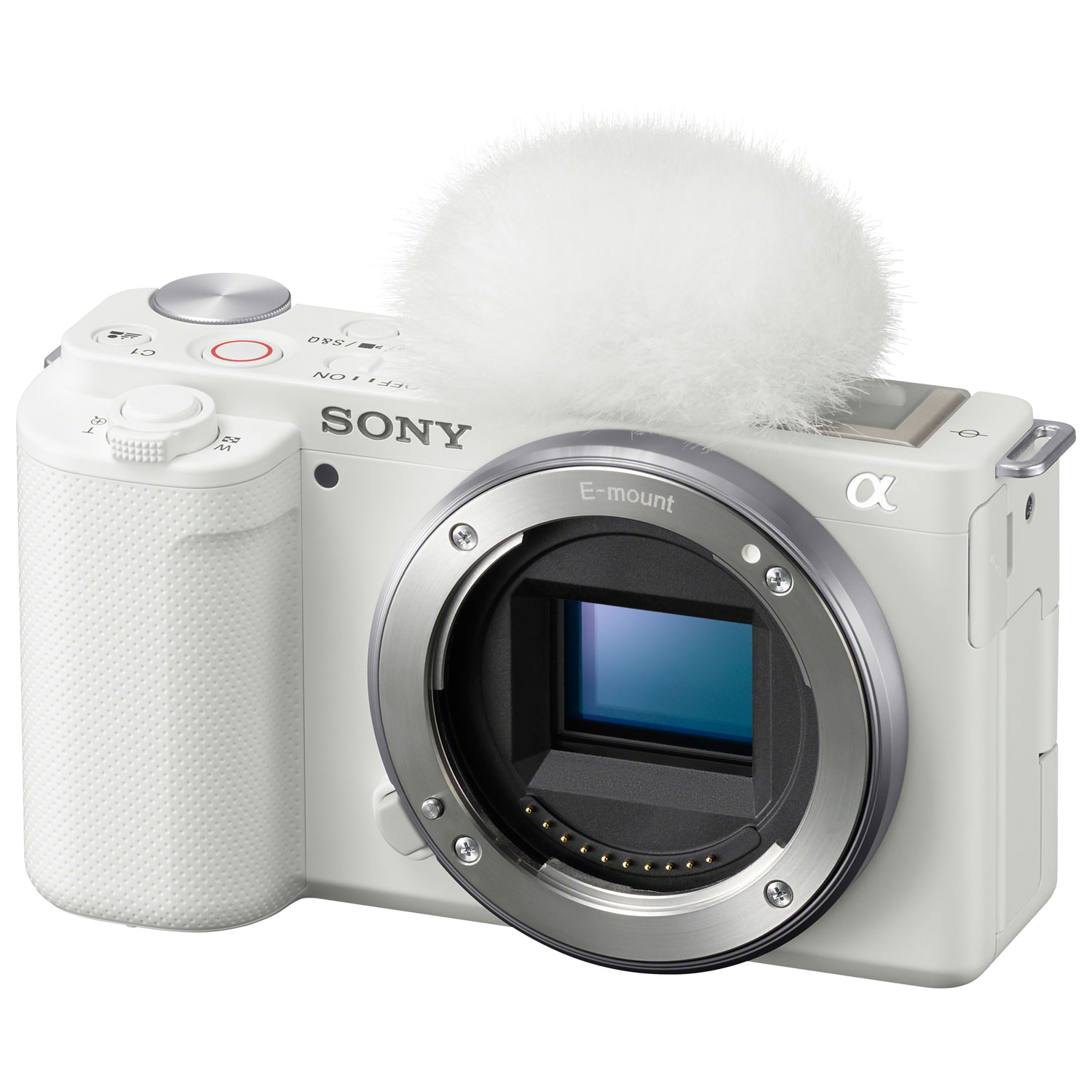 Sony Alpha ZV-E10 APS-C Interchangeable Lens Mirrorless Vlog Camera - White