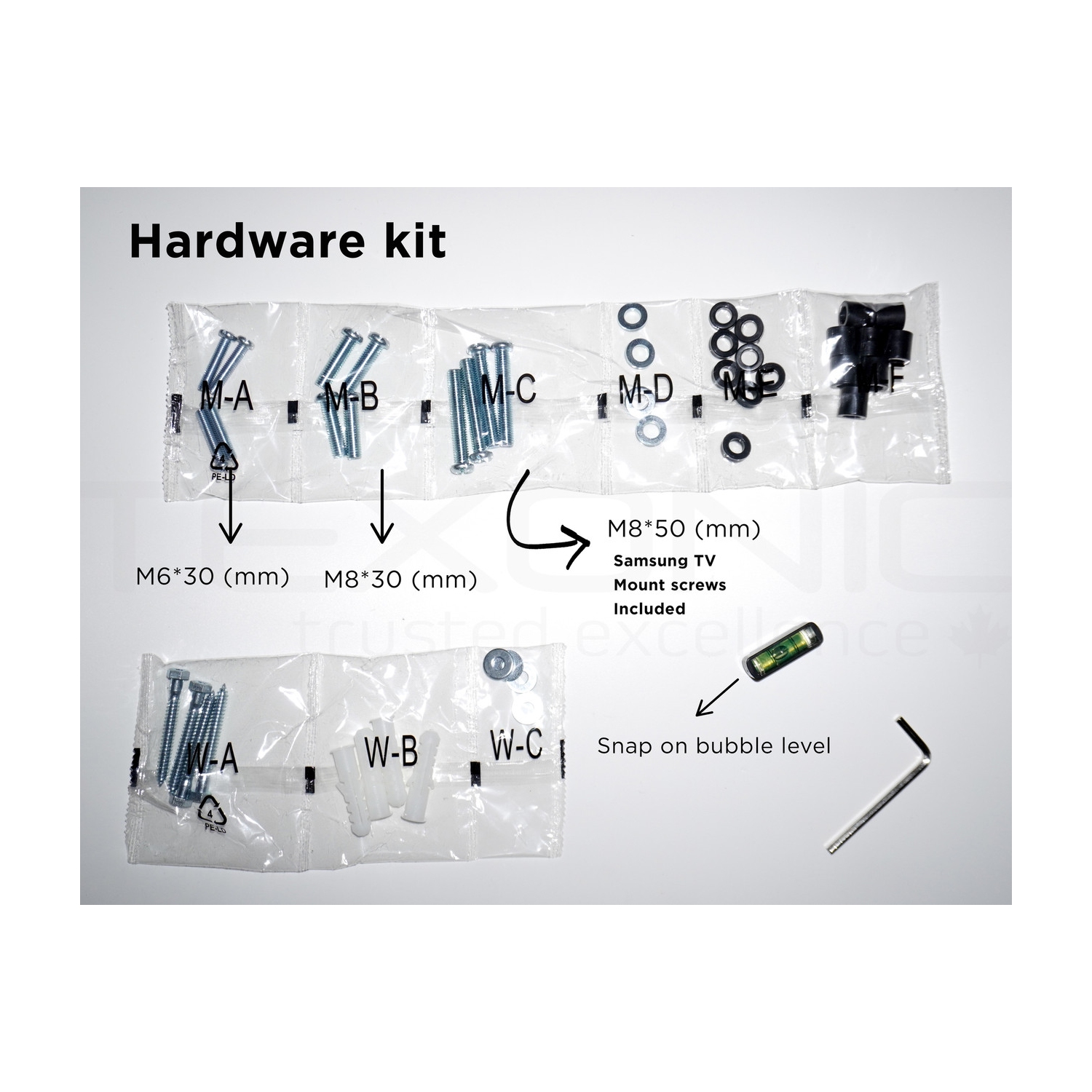 Expédition gratuite | Support mural inclinable plat pour téléviseur de 32 à 55 po de TEXONIC | installation rapide et facile