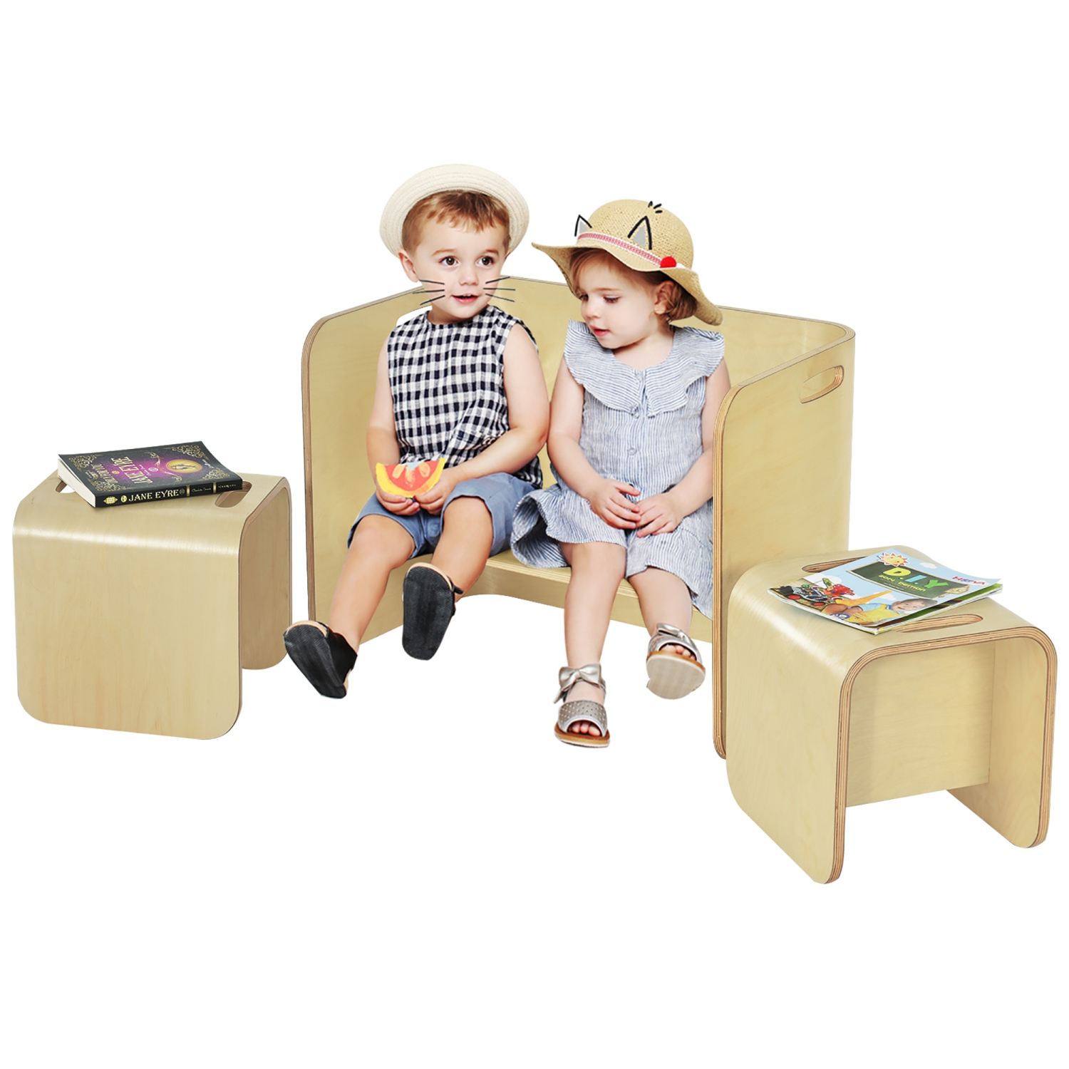 Kids wood table and chair outlet set