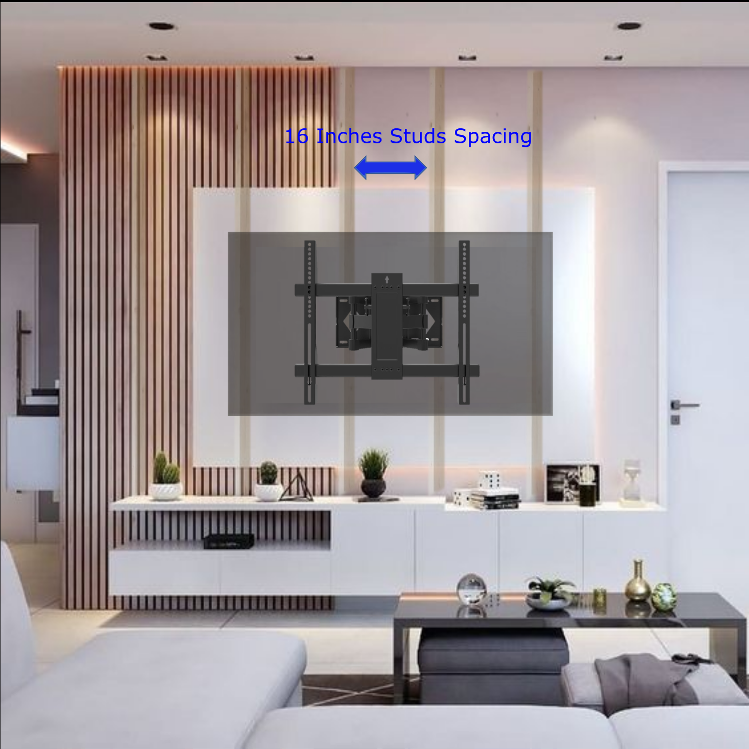 ViscoLogic 32" - 70" Support mural pour téléviseur Full Motion - Noir