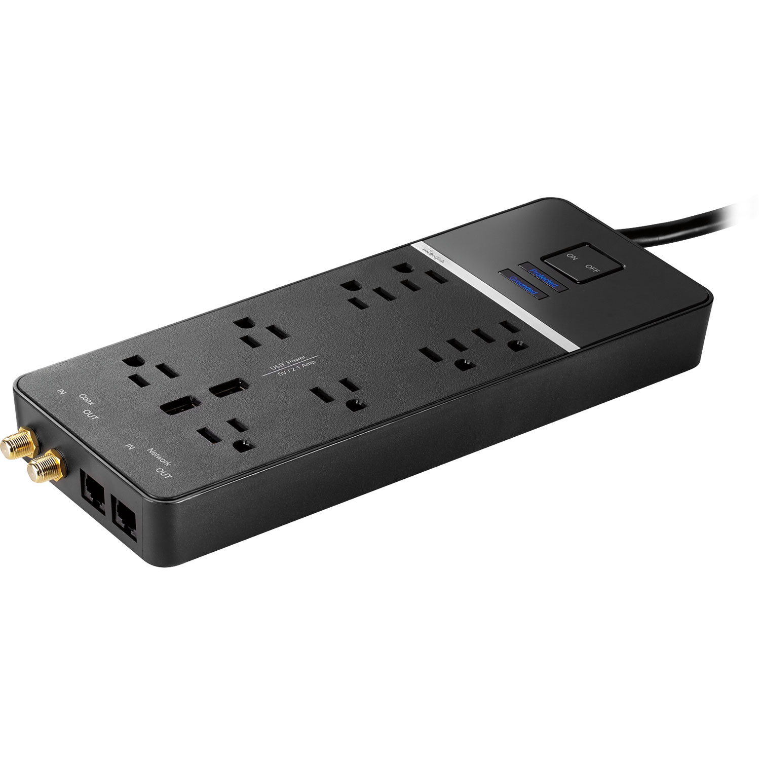 Parasurtenseur à 8 prises avec 2 ports USB de Rocketfish - Seulement chez Best Buy