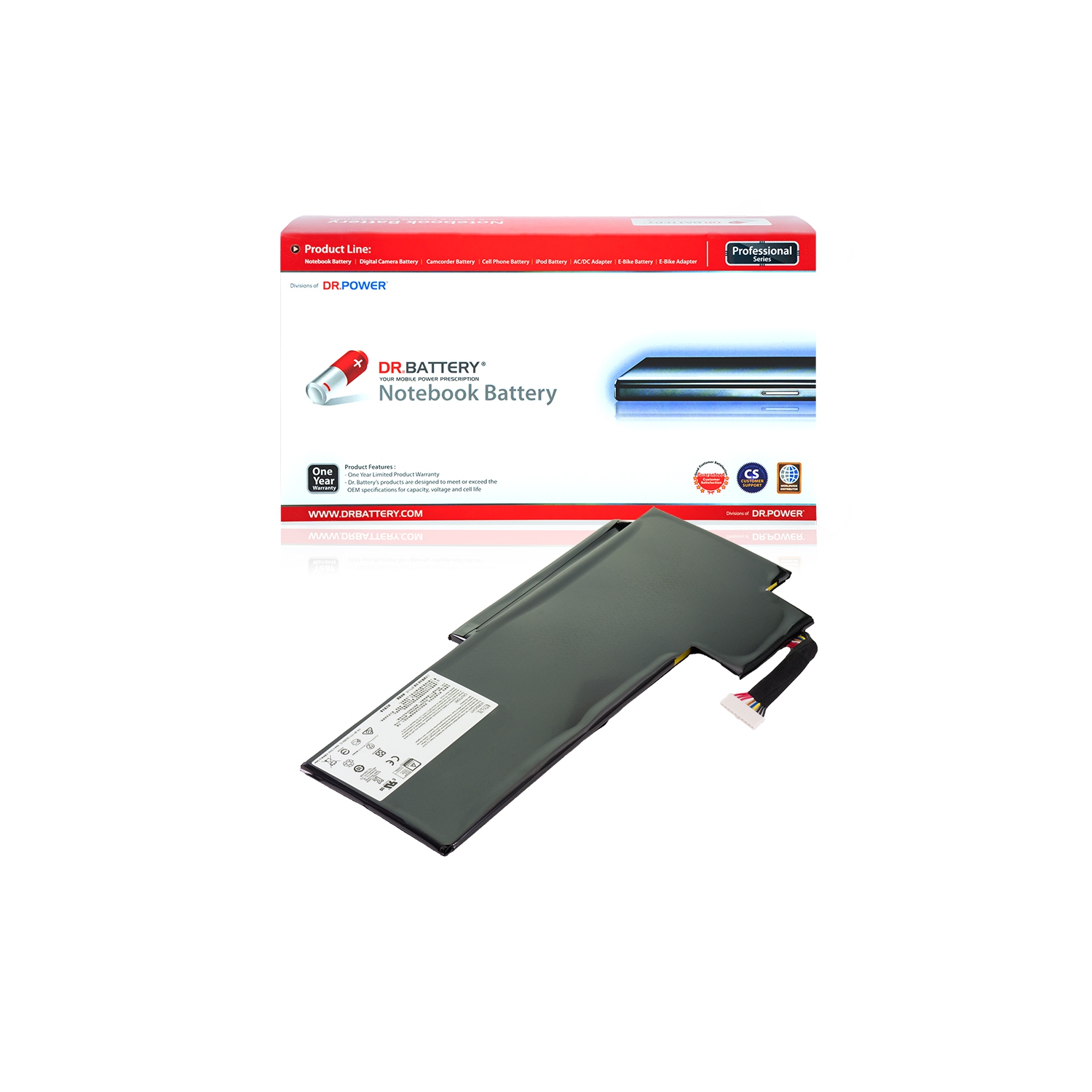 DR. BATTERY Replacement for MSI GS72 PE60 PE60 6QE-054US PE60 6QE-054US 15.6 WS72 GS70 GS70 2PC-443CN BTY-L76 [11.1V / 58.8Wh] **Free Shipping**