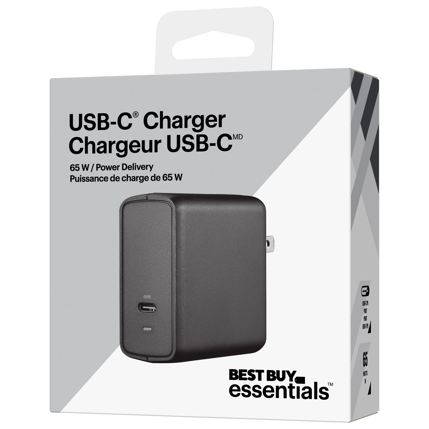 Chargeur mural USB-C PD de 65 W Best Buy Essentials