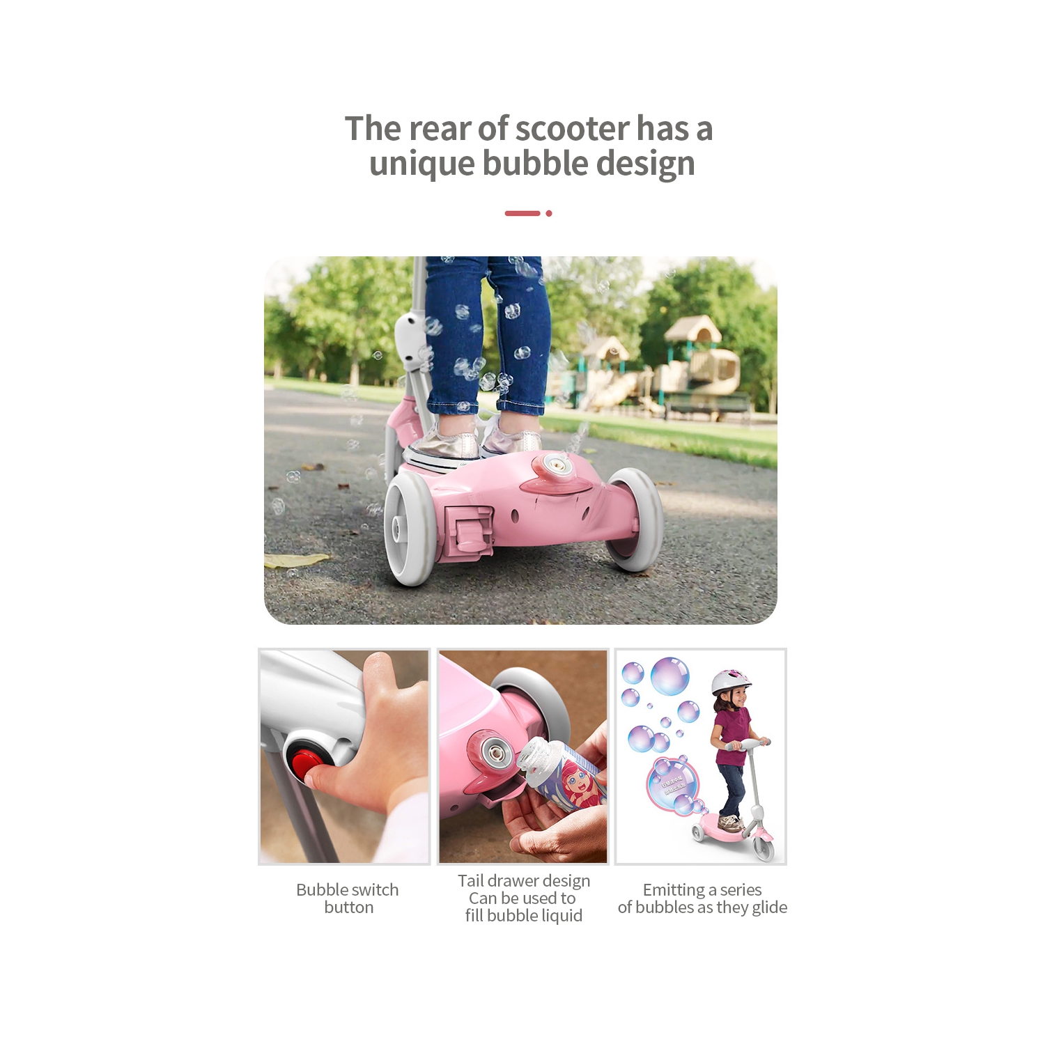 WINGOMART TROTINETTE ELECTRIQUE 6V 2 en 1 Bubble Scooter, 2 - 7 ans - Max 4KM/H - SPIDER ROUGE