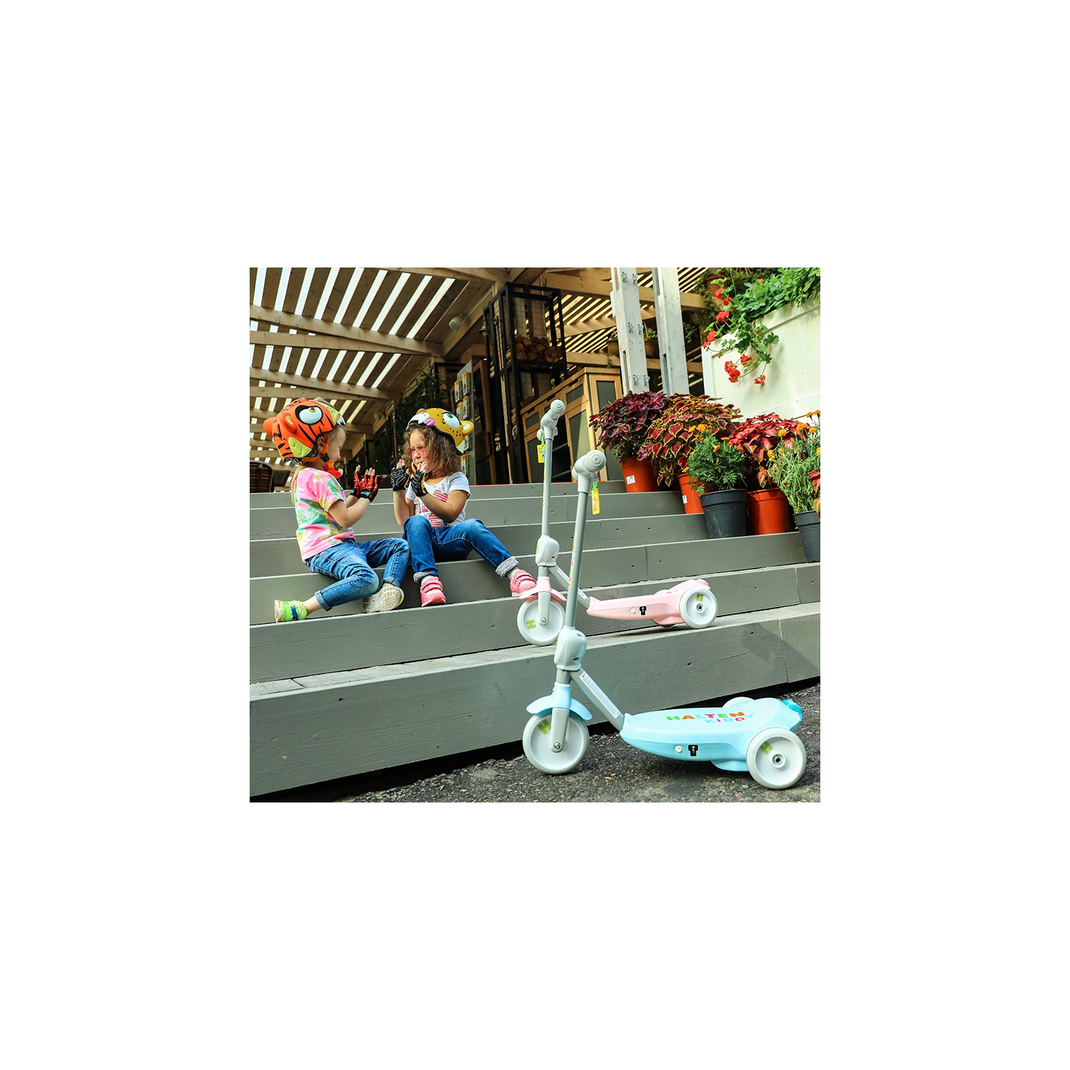 Trottinette électrique WINGOMART 6V 2EN1 Bubble Scooter 2 - 7 ans jusqu'À 4KM/H GALAXY BLUE