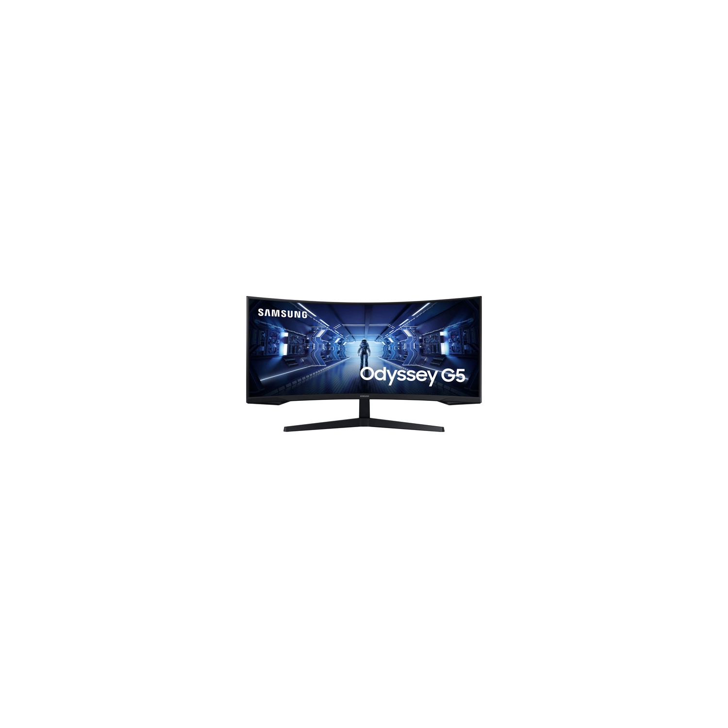 Refurbished - Samsung Odyssey G5 34" WQHD 165Hz 1ms GTG Curved VA LED FreeSync Gaming Monitor (LC34G55TWWNXZA) - Black