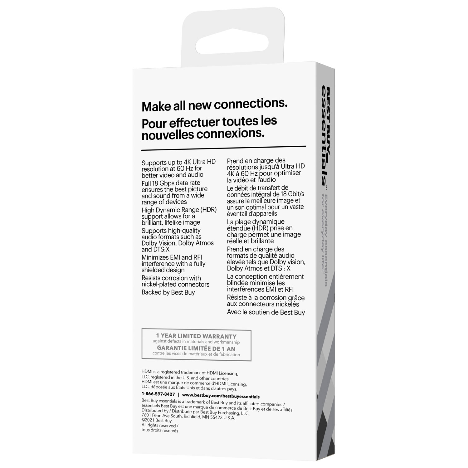 Câble HDMI de 1,83 m Best Buy Essentials - Exclusivité Best Buy