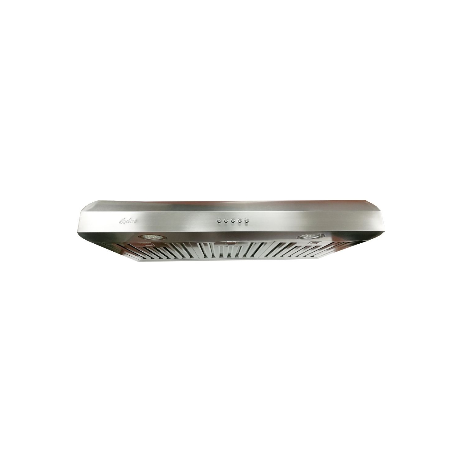 Hotte de Cuisine Sous Armoir, équipée de Lumières DEL, 30", 570 PCM Filtres à Chicanes - Acier inoxydable par Cyclone