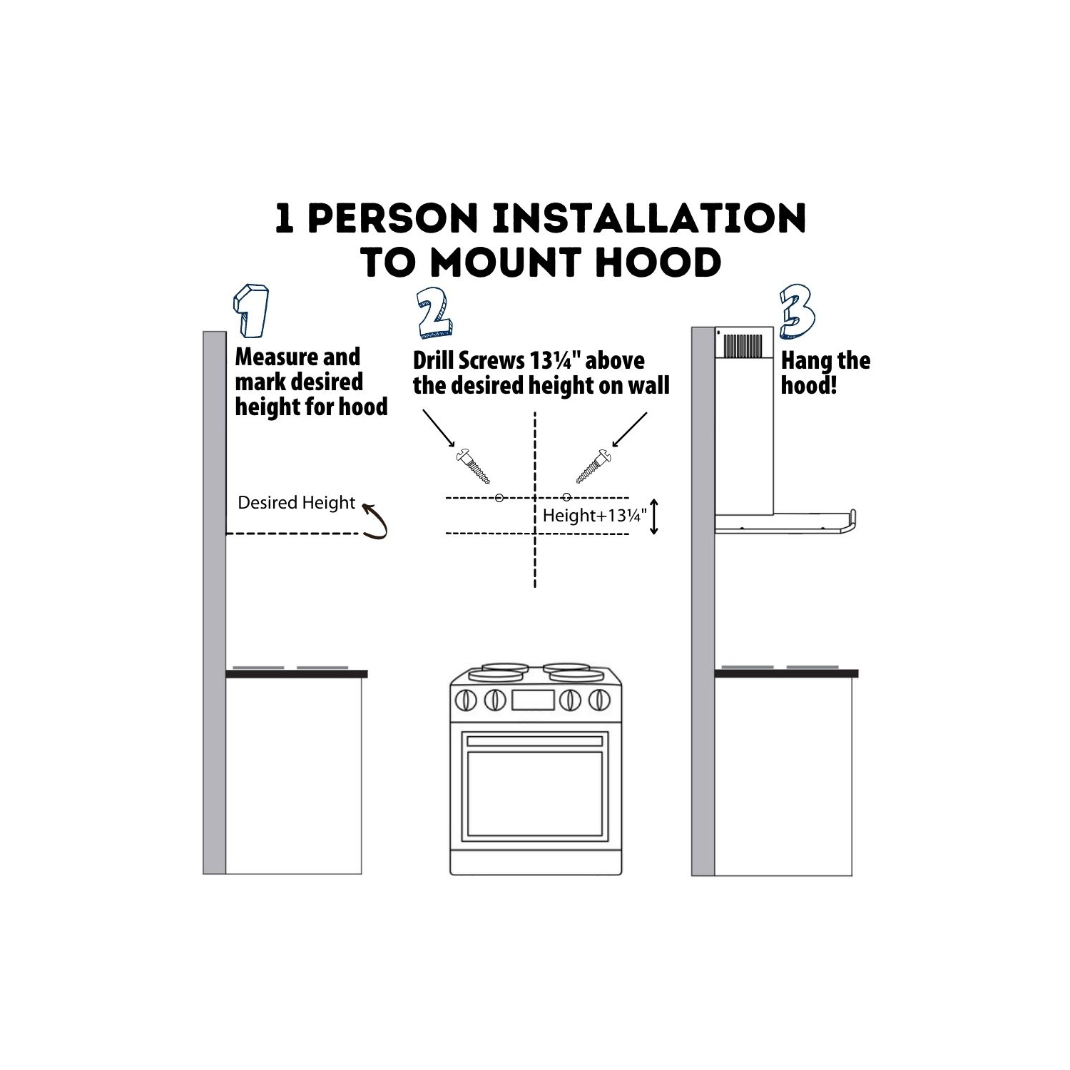 Cyclone 30" 550 CFM LED lights Curved Glass Wall Mount Range Hood - Stainless Steel