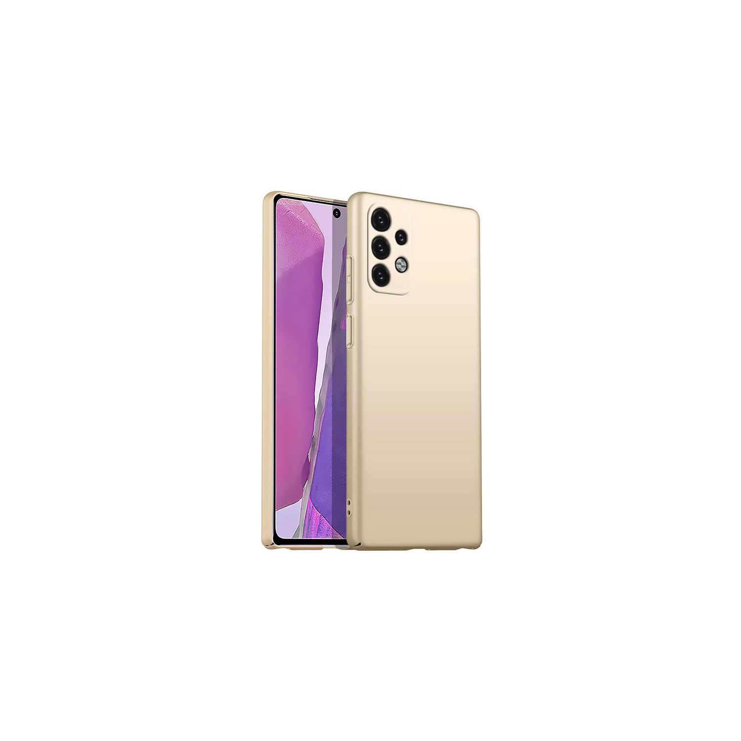 PANDACO Hard Shell Gold Case for Samsung Galaxy A52