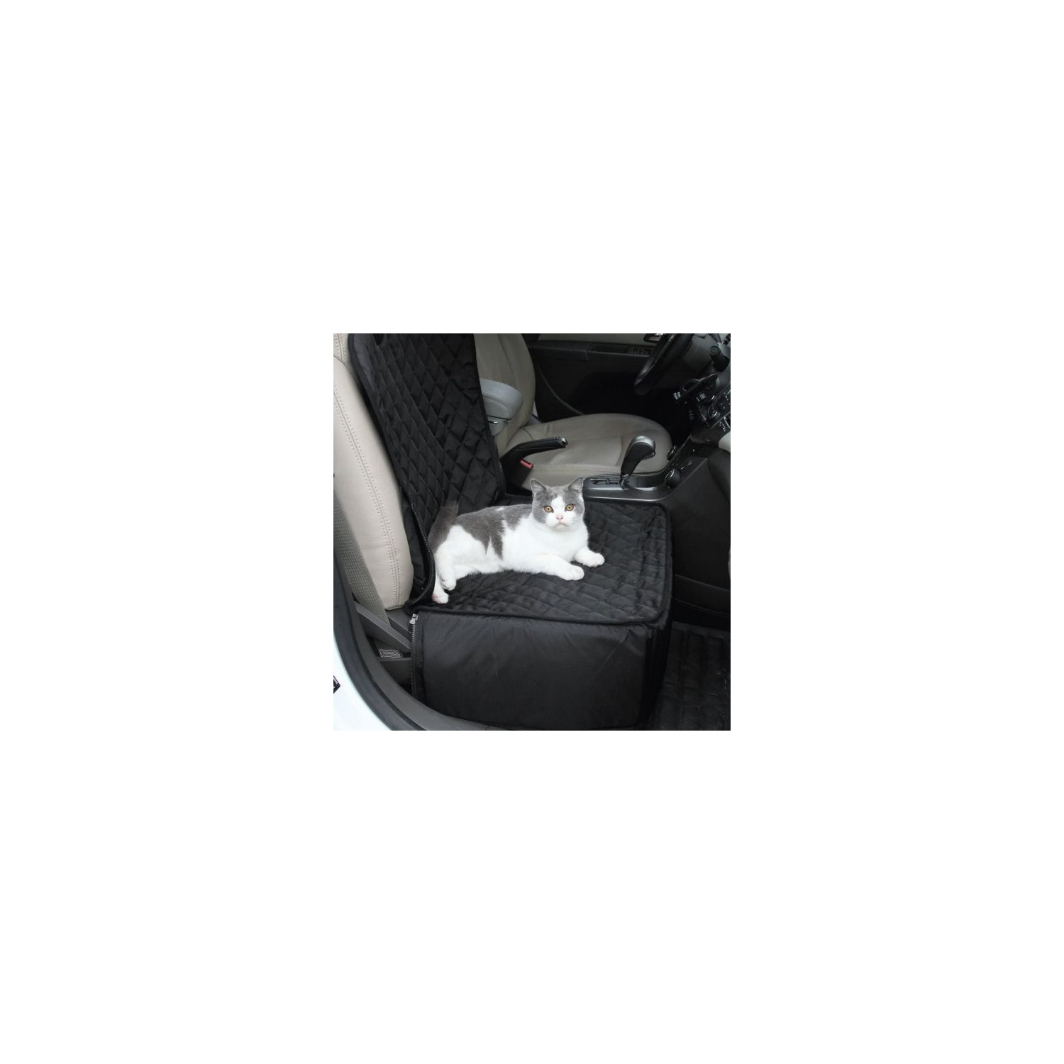 ISTAR Dog Front Seat Cover for Cars, 100% Waterproof Nonslip Pet Car Seat Protector, Quilted & Durable Padded Dog Seat Covers for Cars, Trucks & SUVs