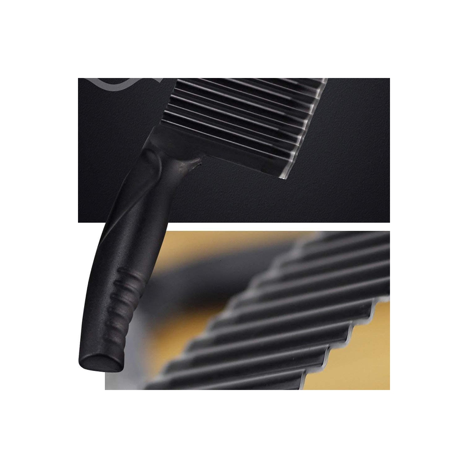 ISTAR Crinkle Cutter Garnishing Knife, French Fry Potato Cutter Stainless Steel Zig Zag Gadget Waves Chopper Knife ,Home Kitchen Vegetable Chip Blade