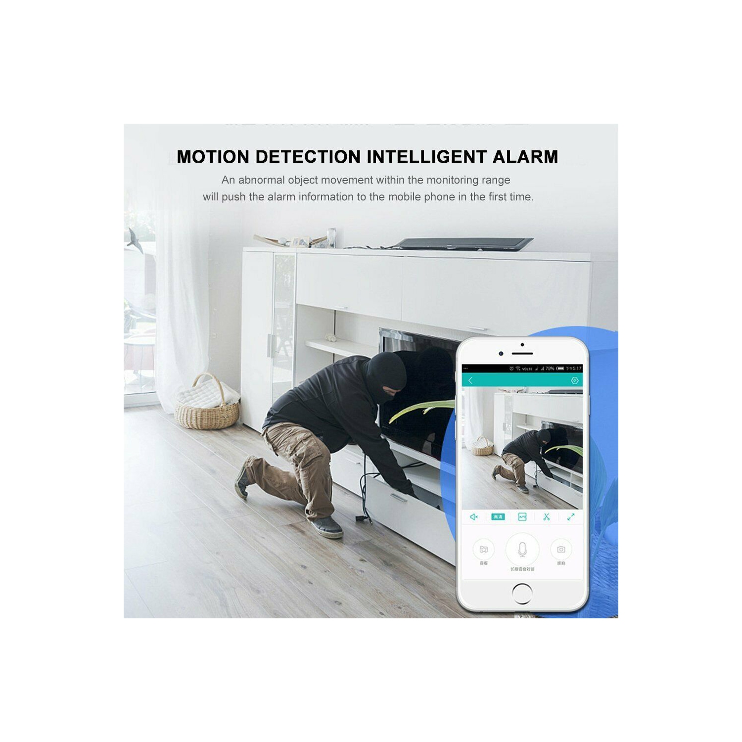 ISTAR Home Security Wi-Fi Mini IP Camera, 720P HD Night Vision Wireless Indoor Security Surveillance System, Motion Detection, Baby Monitor, Two-way