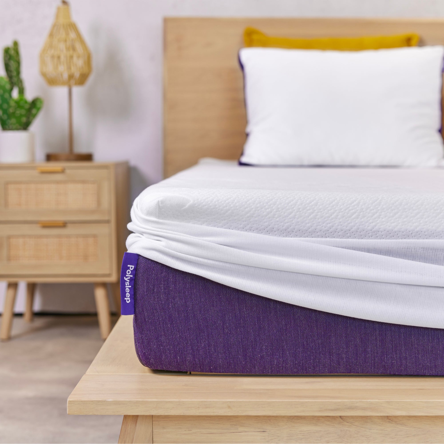 Protège-matelas imperméable Polysleep | Housse de lit antimicrobienne respirable avec revêtement SilverClear® — Taille jumeau XL